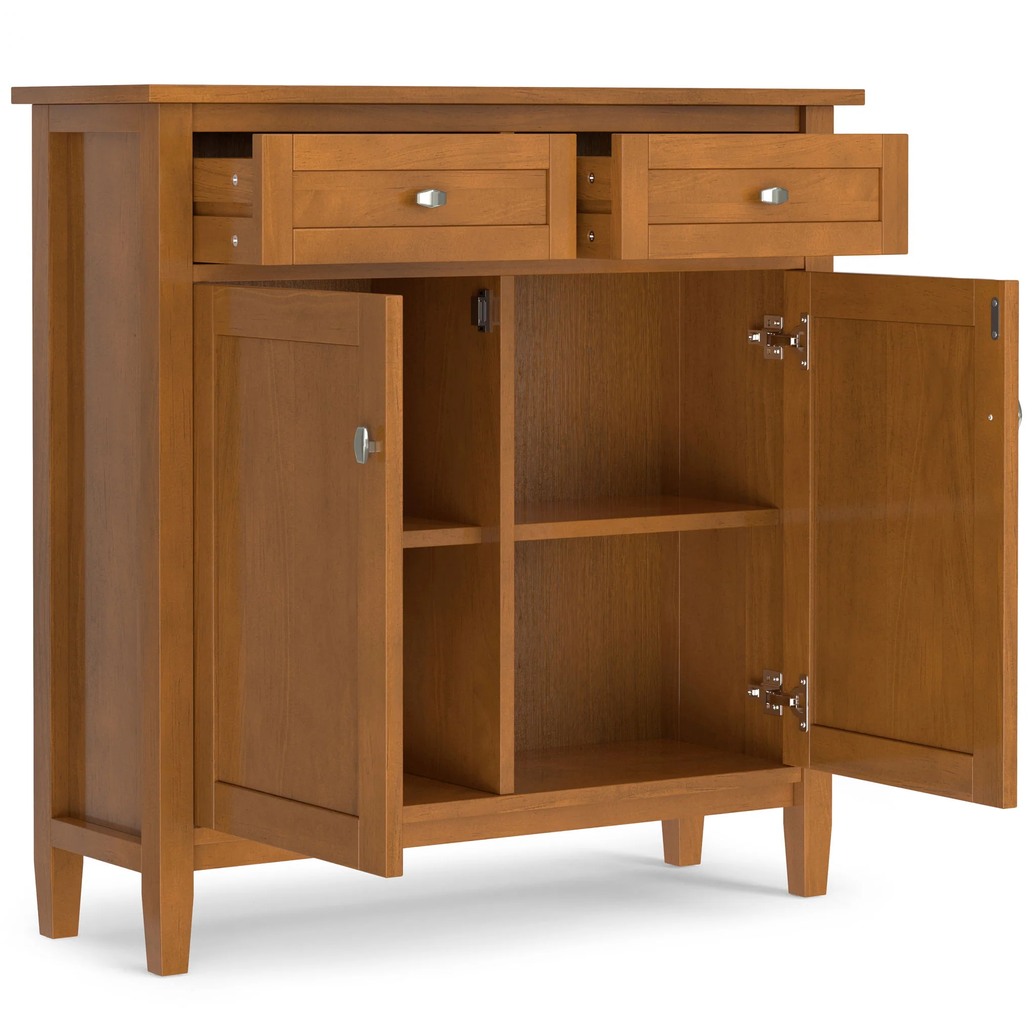 Warm Shaker - Entryway Storage Cabinet - Brown - Image 6