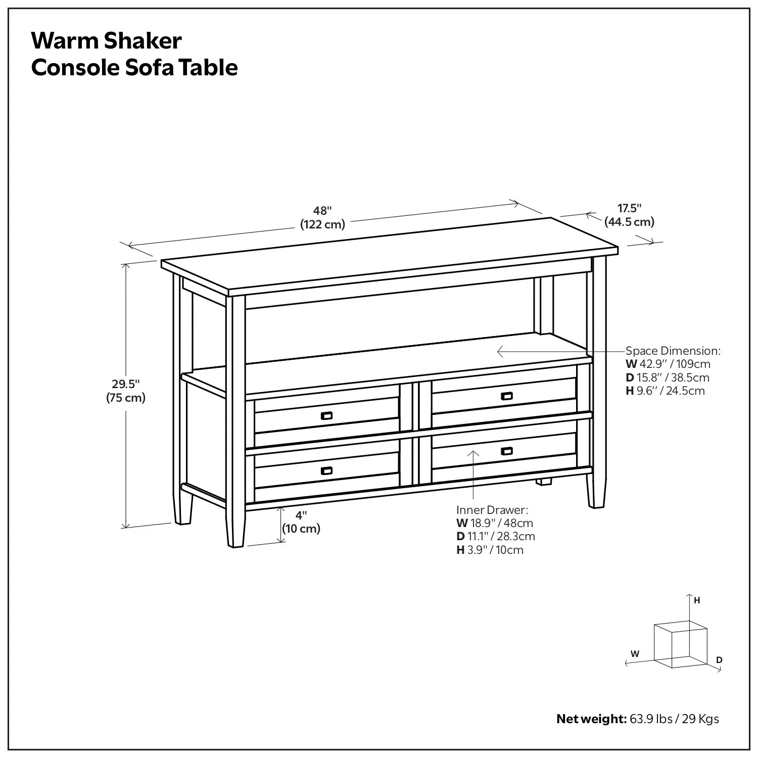 Warm Shaker - Handcrafted Table - Image 55