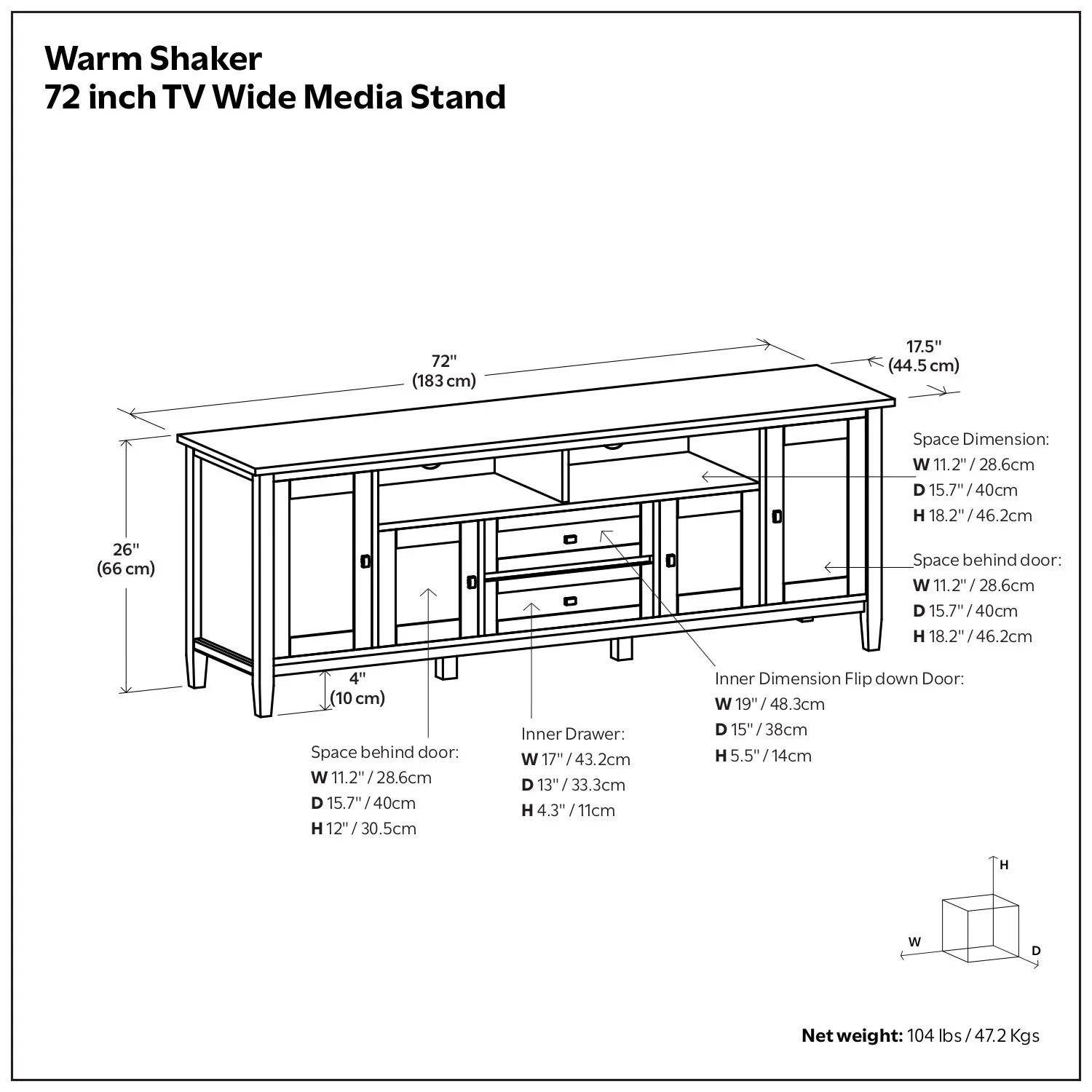 Warm Shaker - Handcrafted TV Media Stand - Image 13