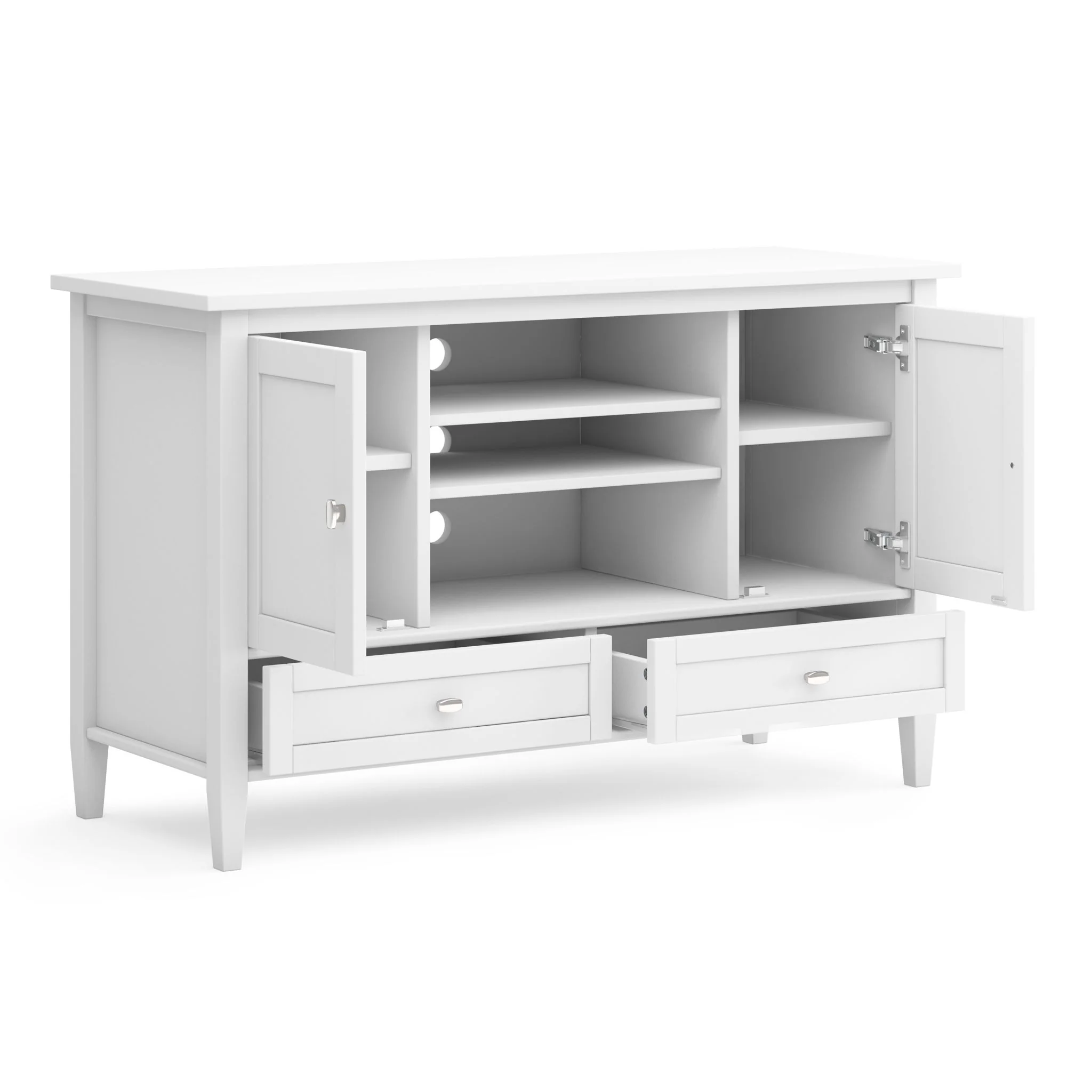 Warm Shaker - Transitional Style TV Media Stand - Image 8