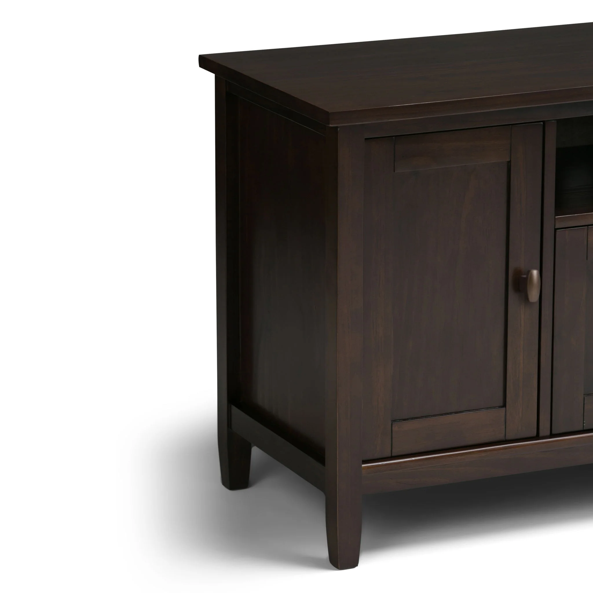 Warm Shaker - TV Media Stand Handcrafted - Tobacco Brown - Image 2