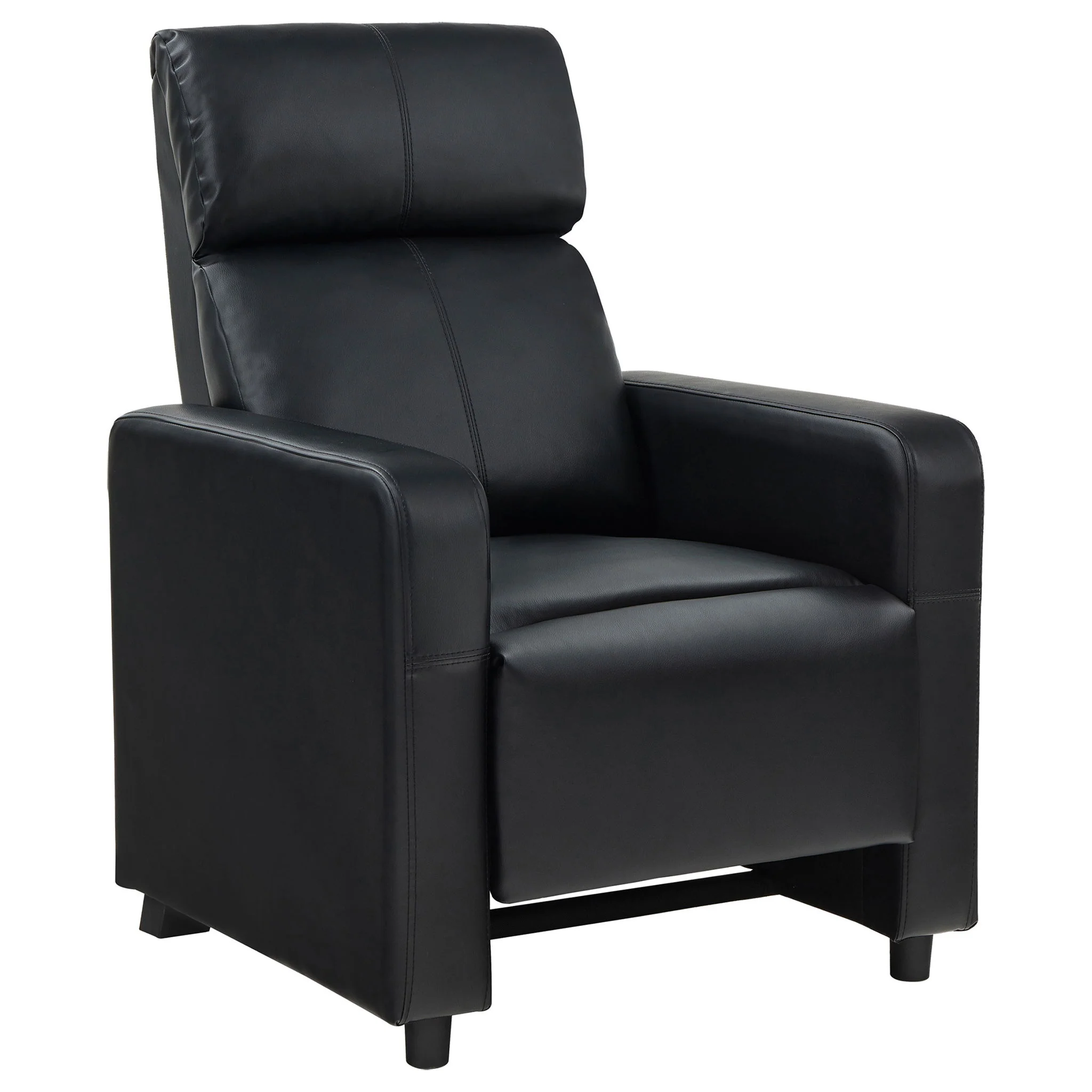 Warren - 4 Seater Home Theater With Wedge Console Recliners - Black - Image 4