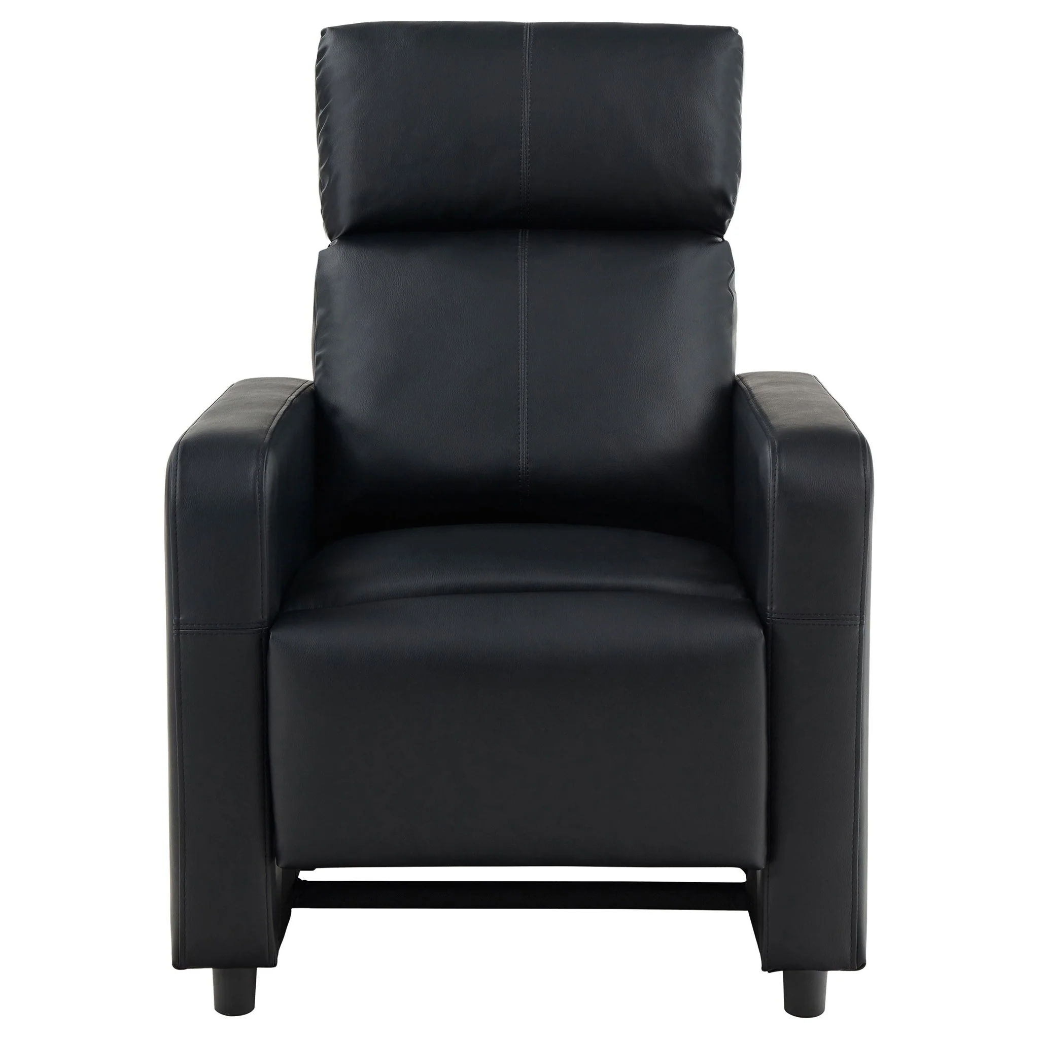 Warren - 4 Seater Home Theater With Wedge Console Recliners - Black - Image 9