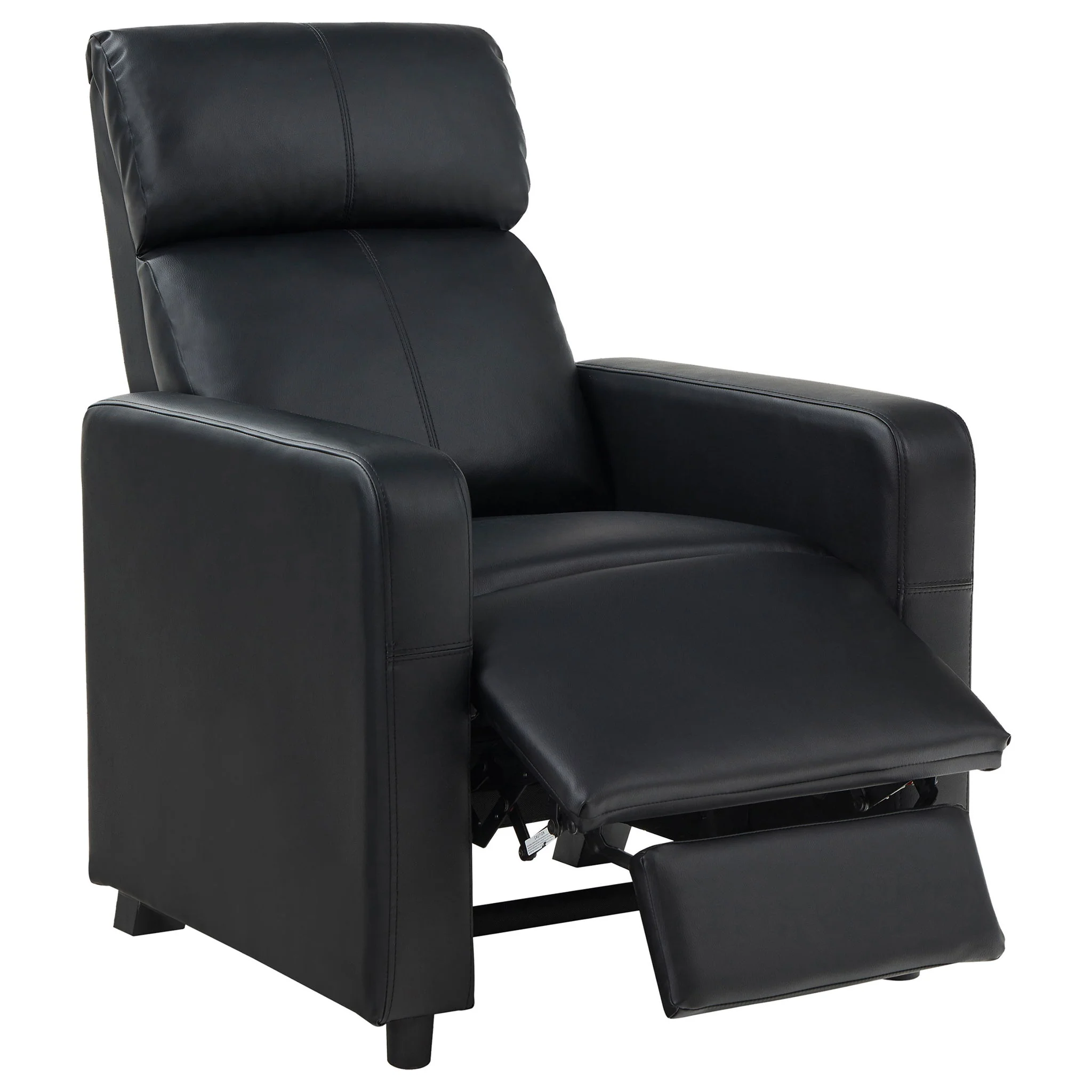 Warren - 5 Seater Home Theater With 4 Wedge Consoles Recliners And Storage Consoles - Black - Image 4