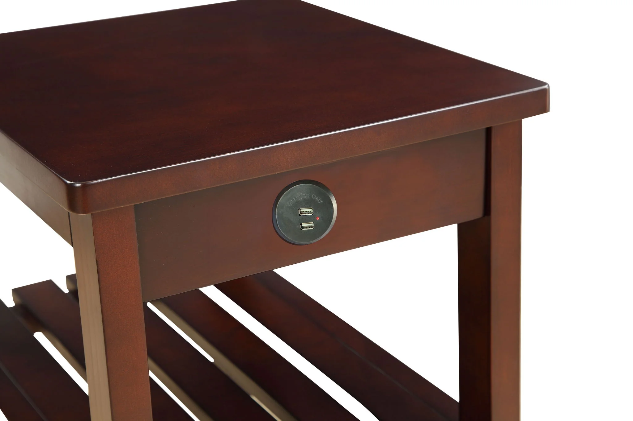 Wasaki - Accent Table With USB - Espresso - Image 8