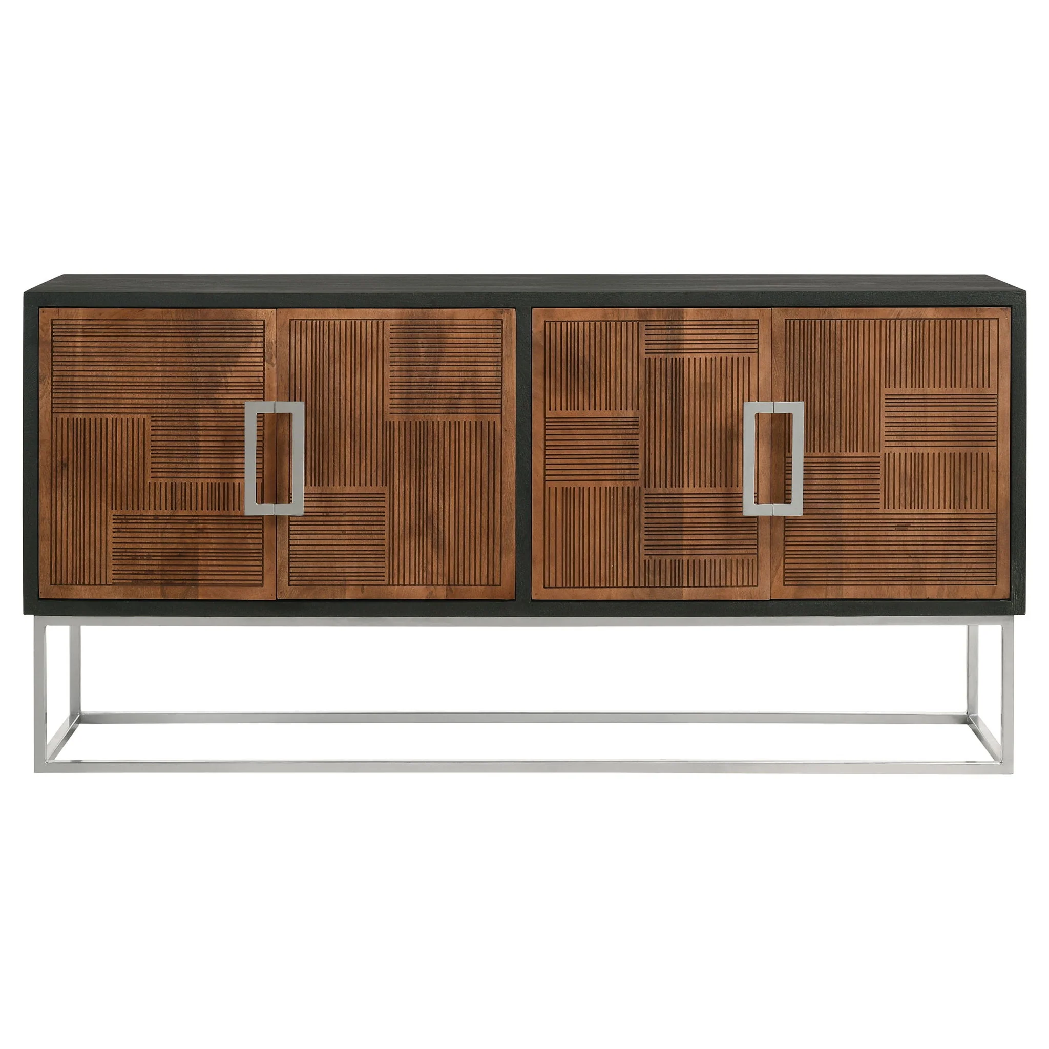 Washoe - 4 Door Accent Cabinet - Walnut - Image 2