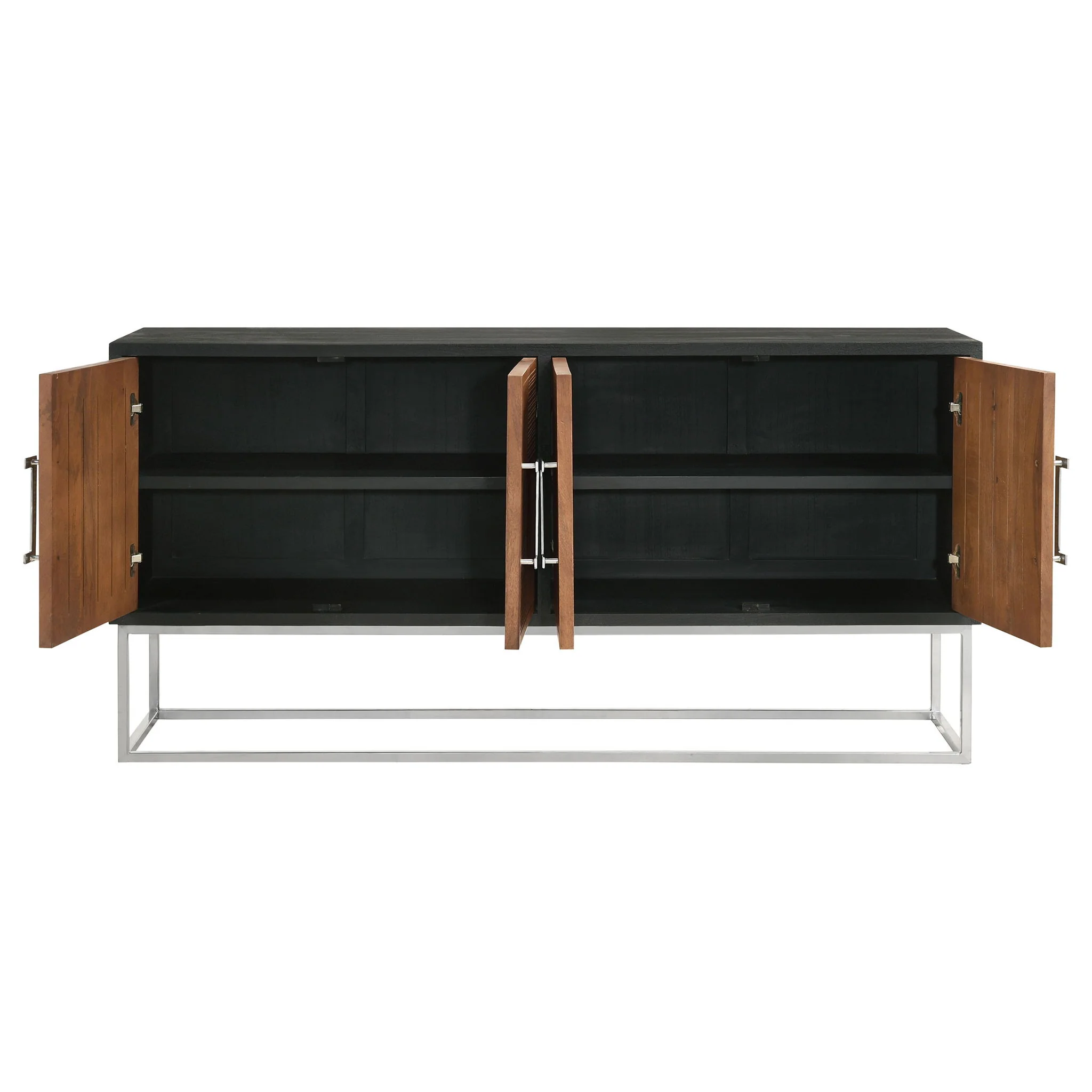 Washoe - 4 Door Accent Cabinet - Walnut - Image 3