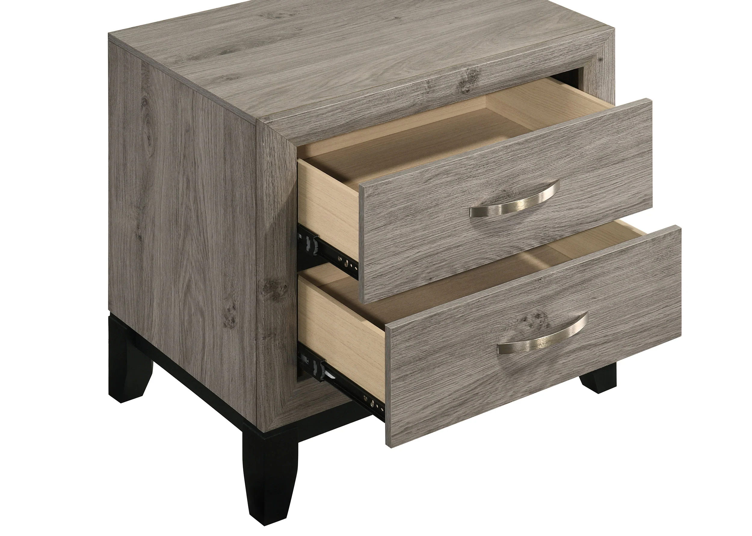 Watson 2-Drawer Nightstand Bedside Table Light Taupe - Image 6