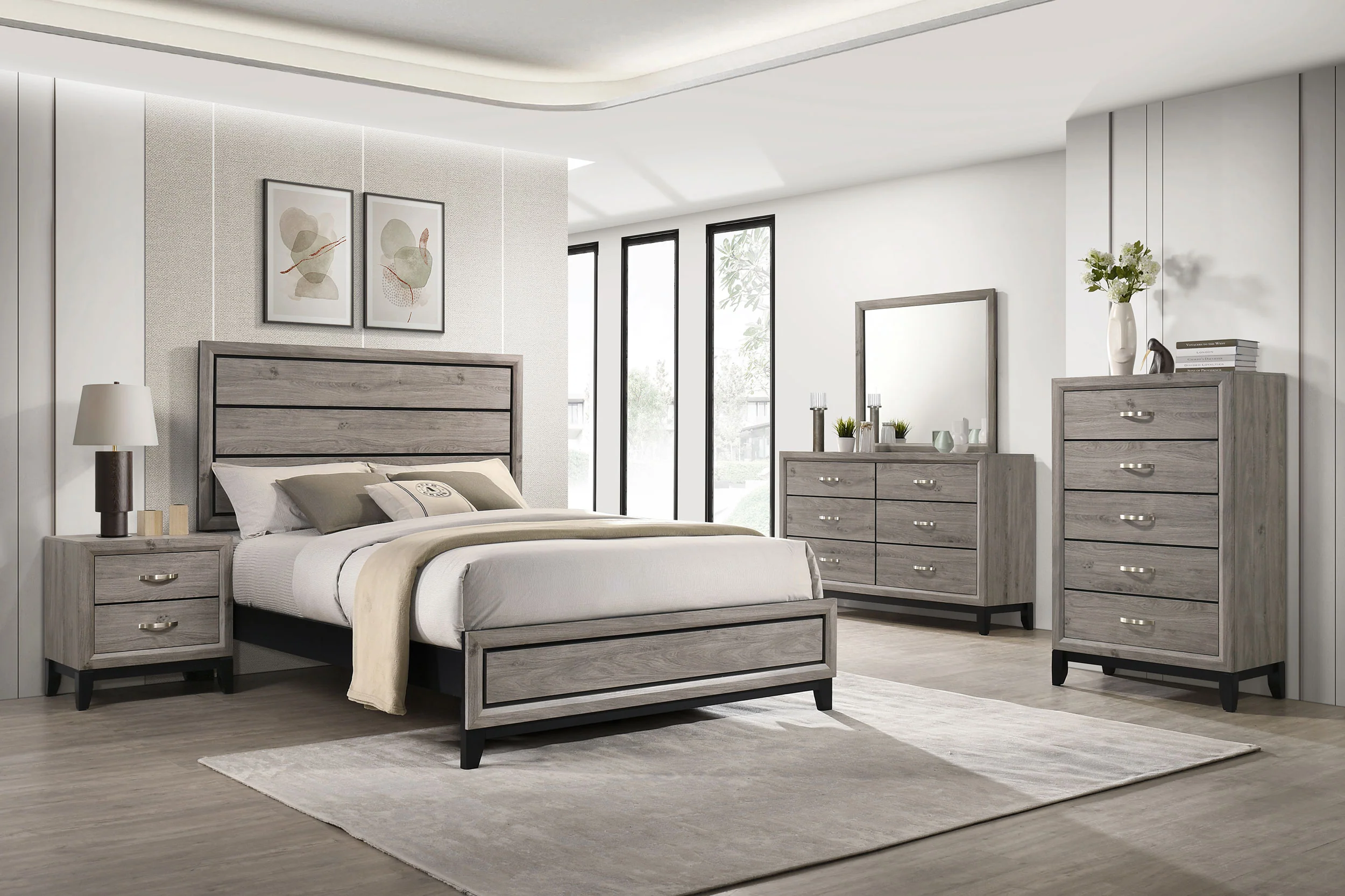 Watson 6-Drawer Bedroom Dresser, Light Taupe - Image 11