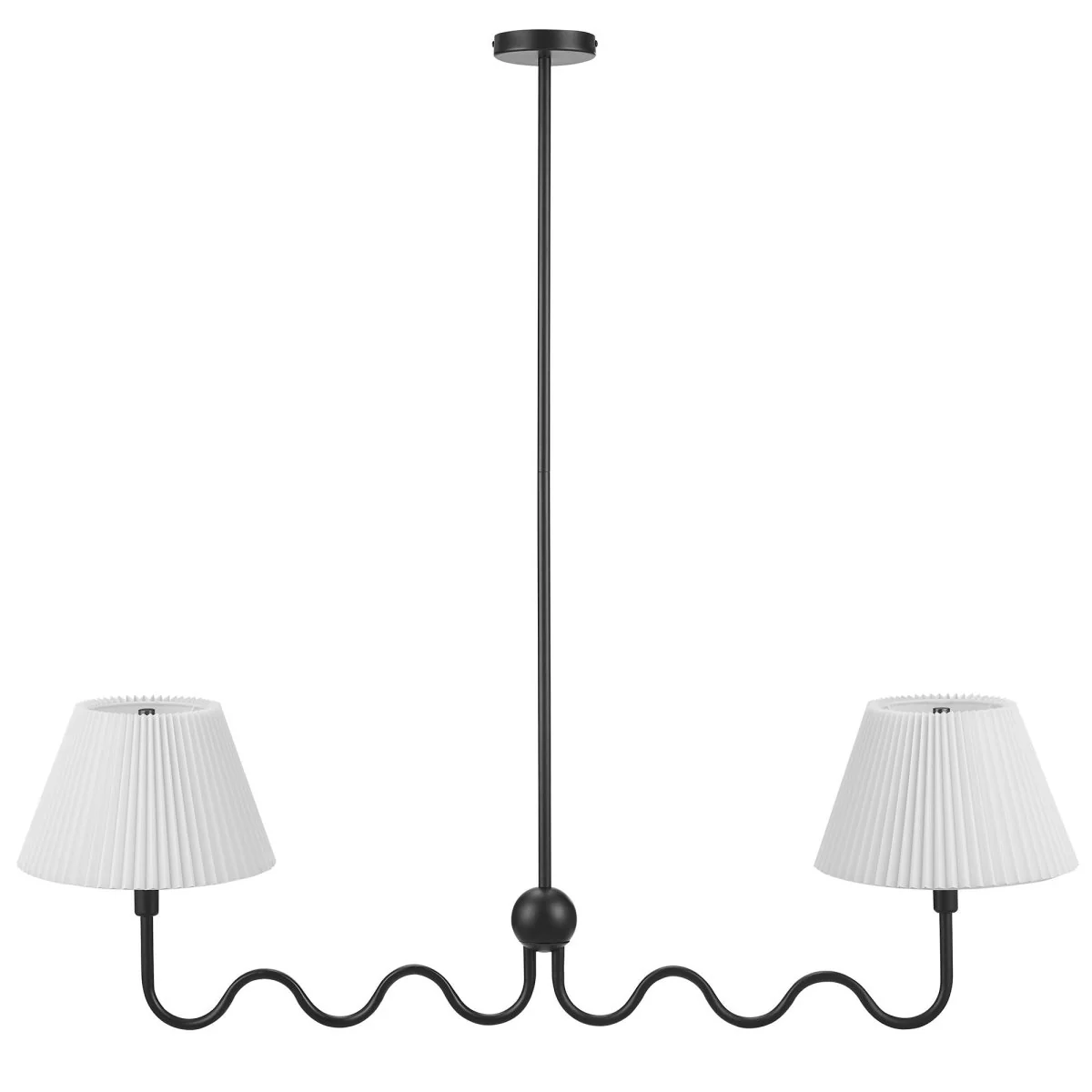 Wave Squiggle Modern Squiggle Arm Pendant Ceiling Light Fixture Contemporary Sculptural - Image 17