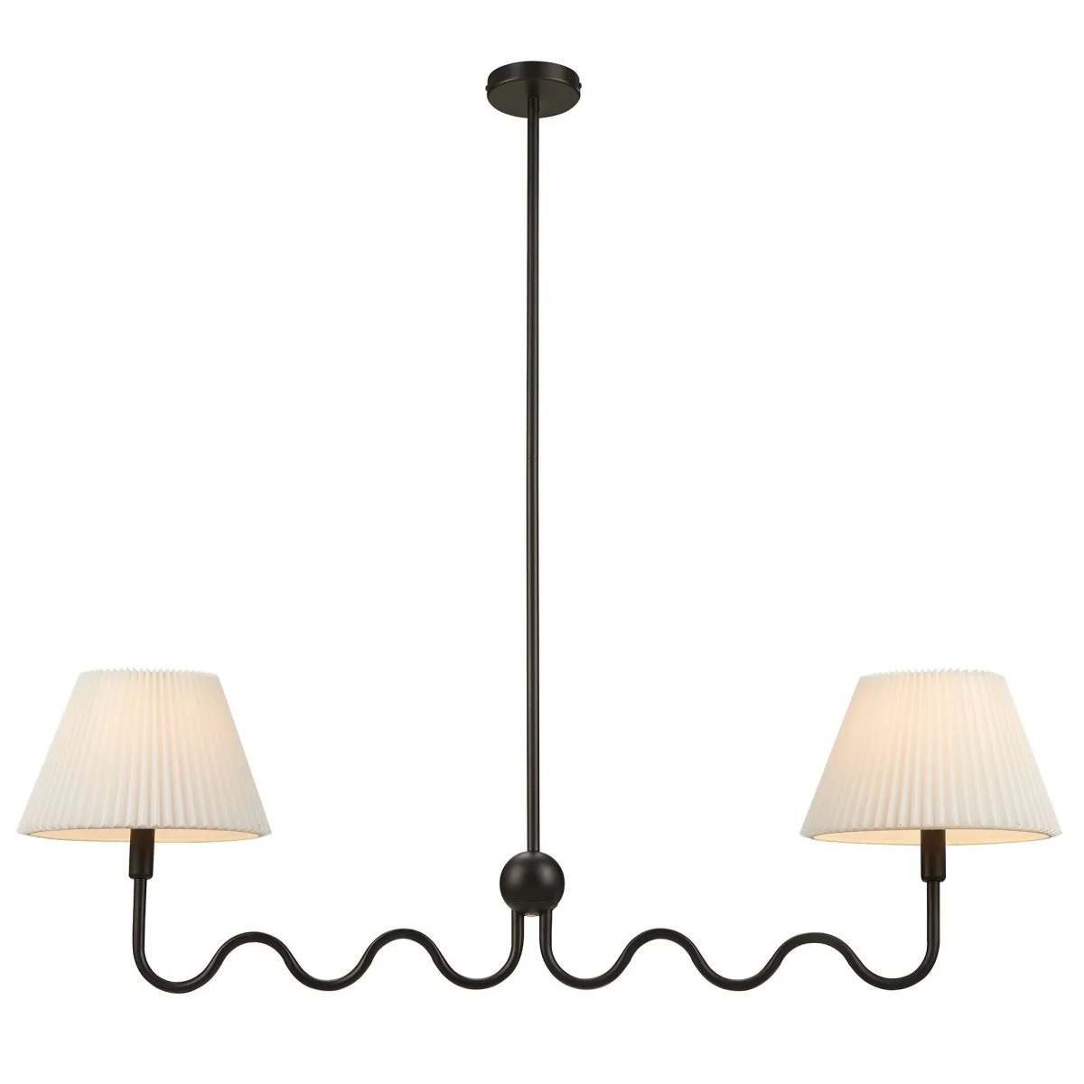 Wave Squiggle Modern Squiggle Arm Pendant Ceiling Light Fixture Contemporary Sculptural - Image 18