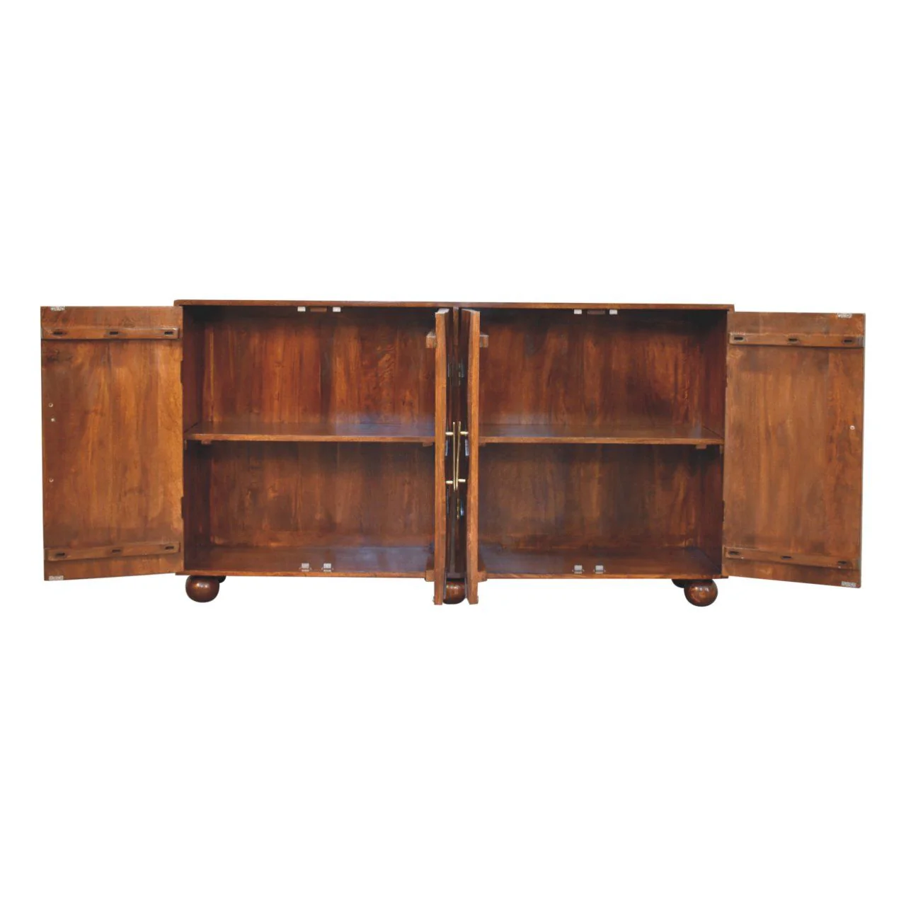 Wavecrest Cabinet, 4 Shelves - Chestnut - Image 6