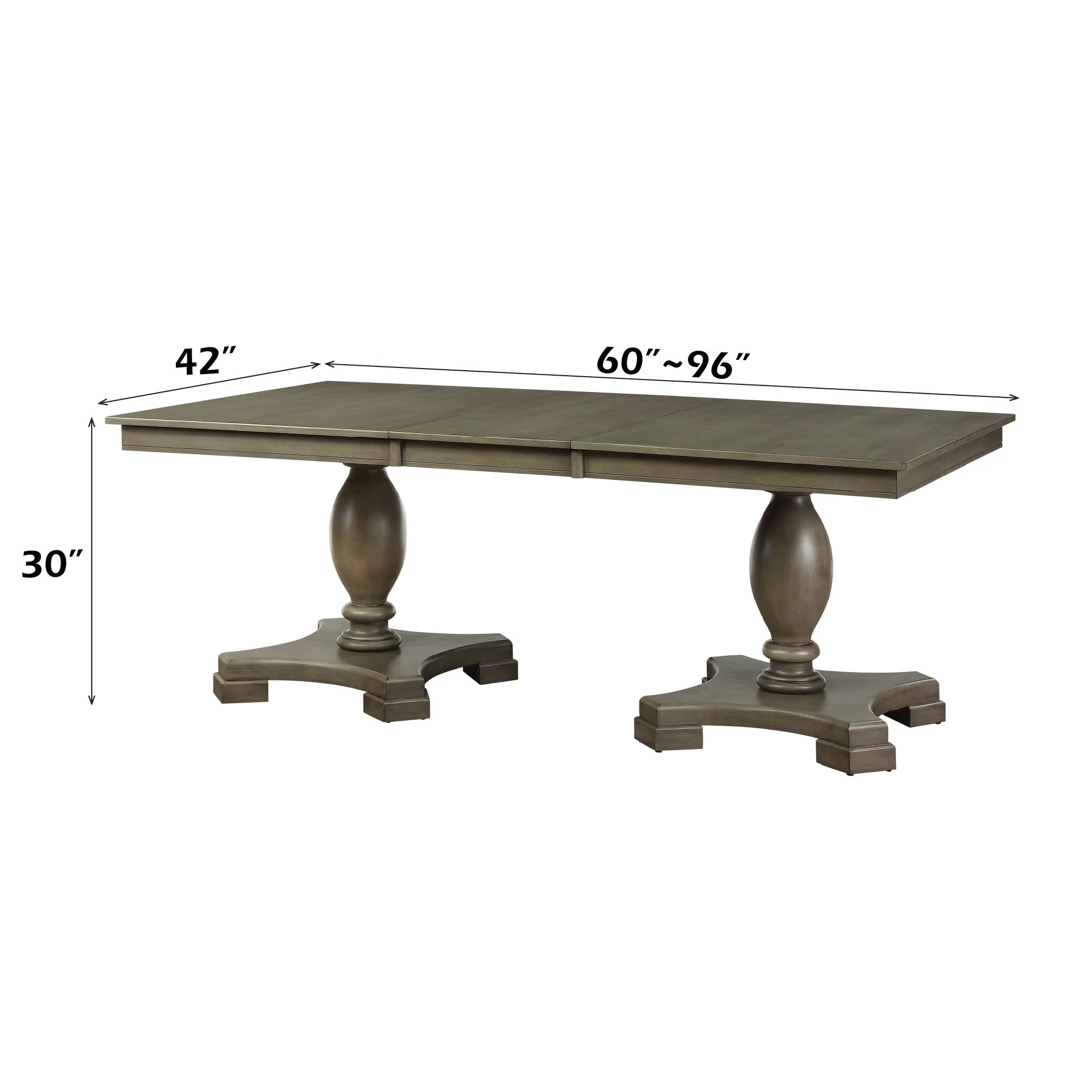 Waylon - 7 Pieces Dining Room Set - Gray / Oak - Image 5