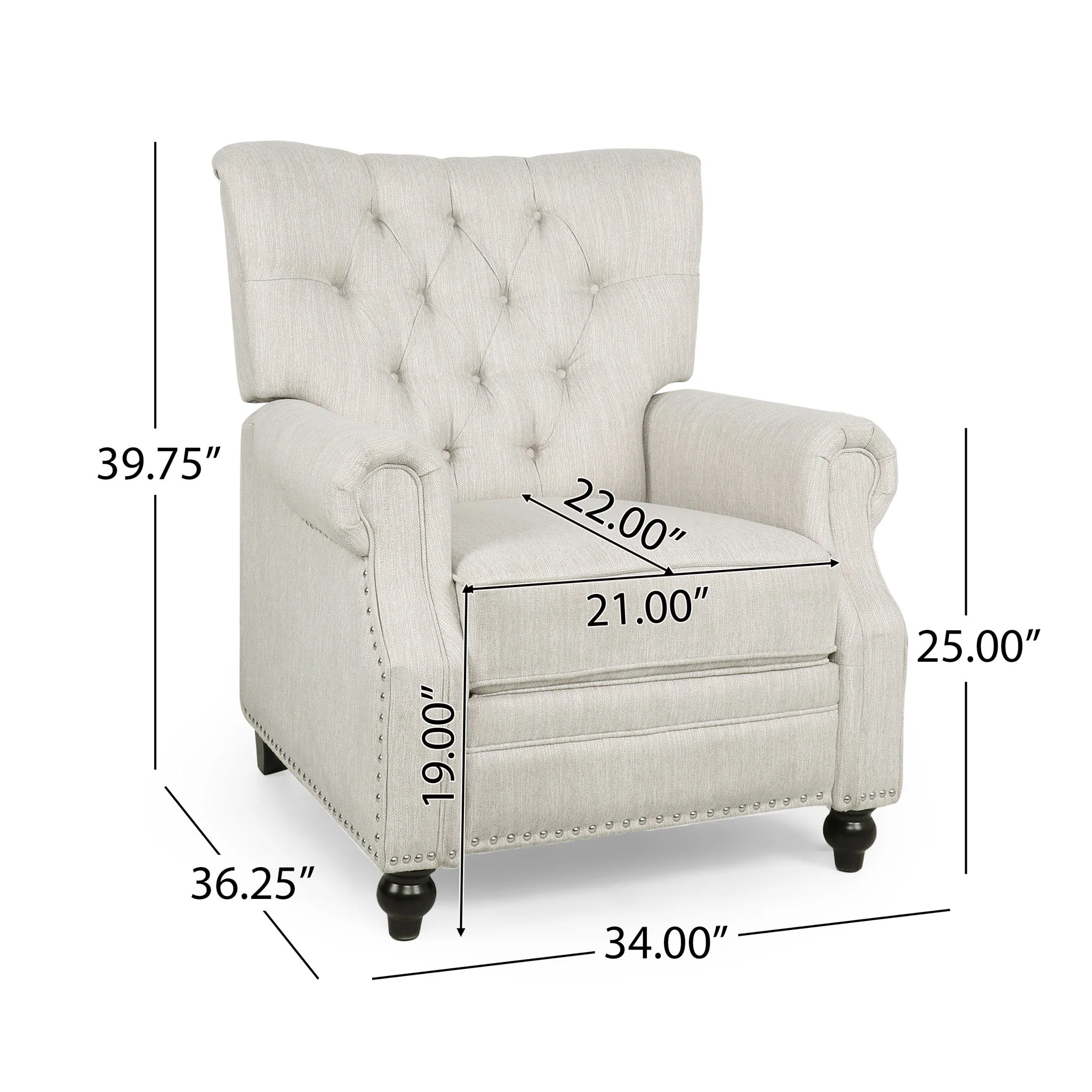 Welch - Contemporary Tufted Pushback Recliner - Image 13