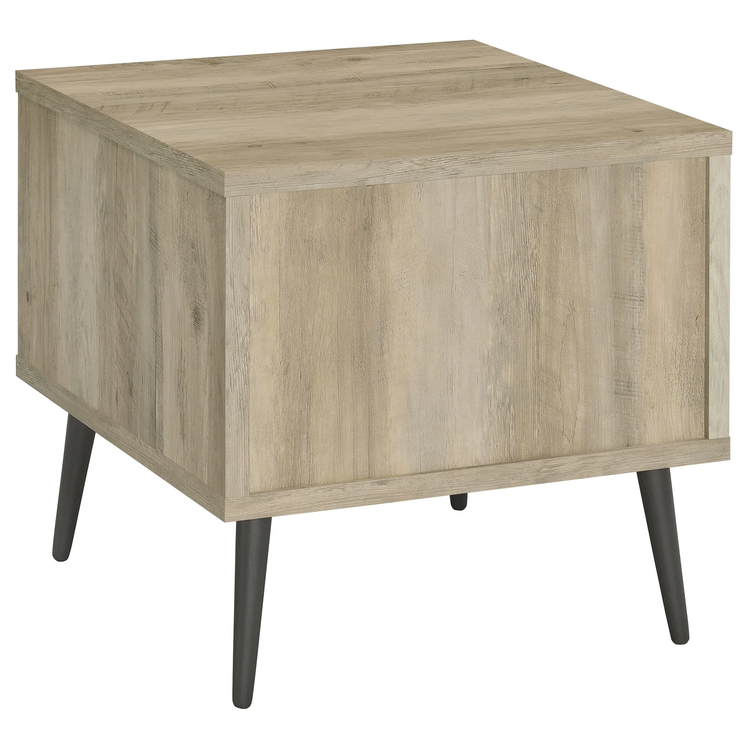 Welsh Square Engineered Wood Side End Table, Distressed Pine - Image 6