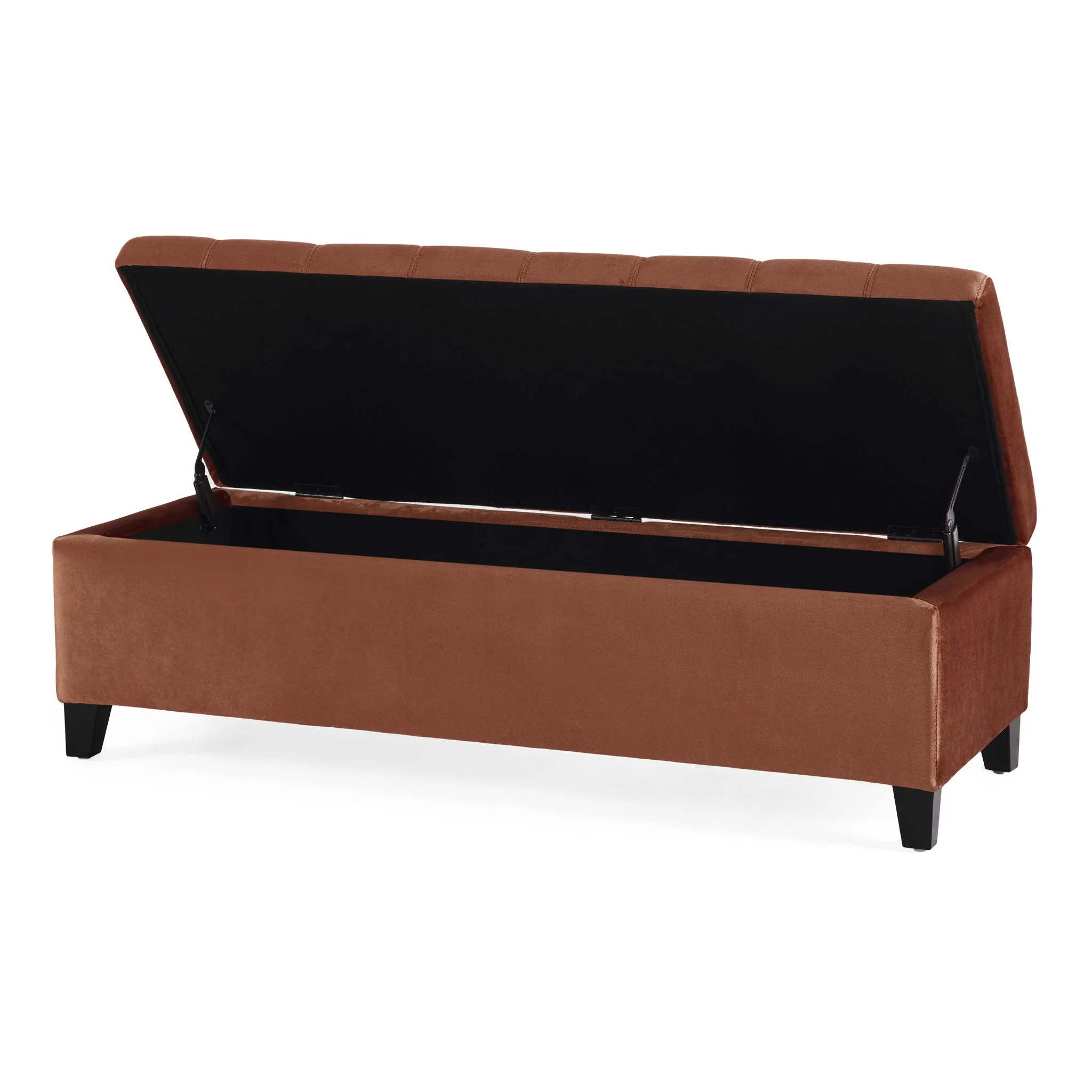 Wendover - Elegant Tufted Storage Bench With Lift-Up Top And Birch Wood Legs - Image 6