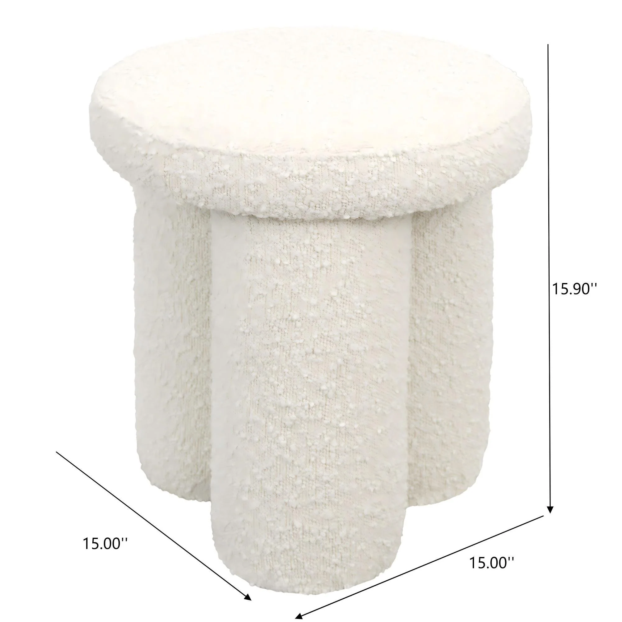 Wesley - Stool - Ivory - Image 3