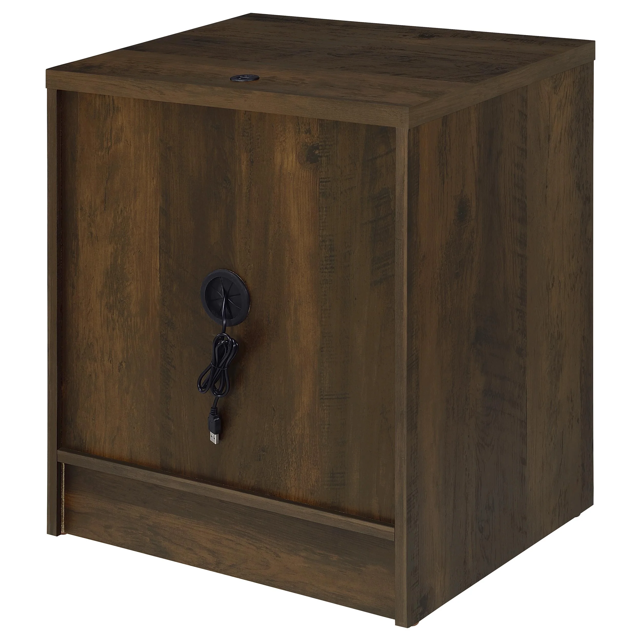 Westpark 2-Drawer Nightstand with LED Lights, Dark Pine - Image 9