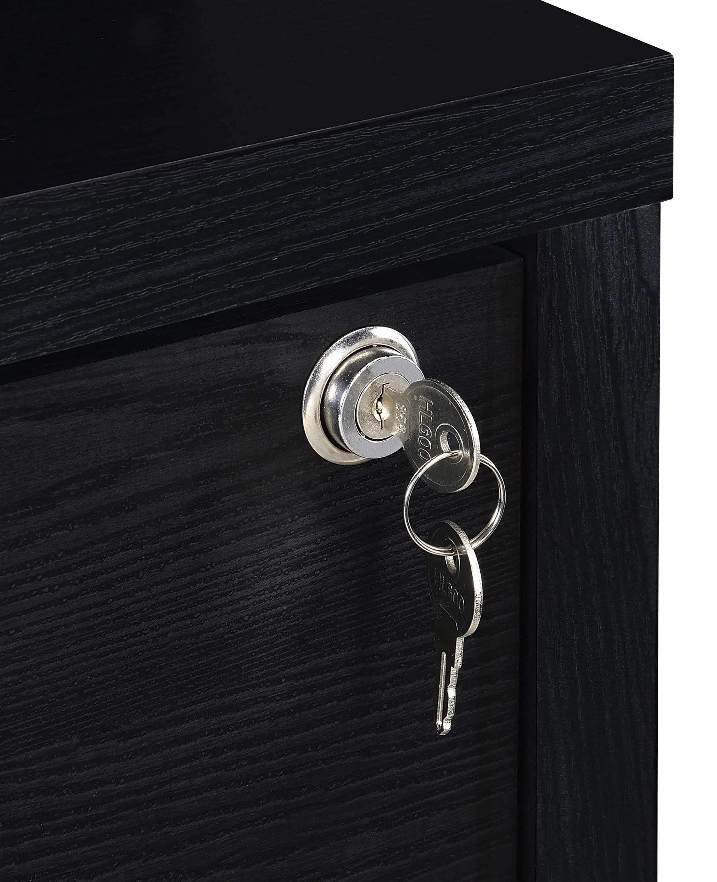 Westpark 3-Shelf Bookcase with USB Charging and Lockable Drawer - Image 10