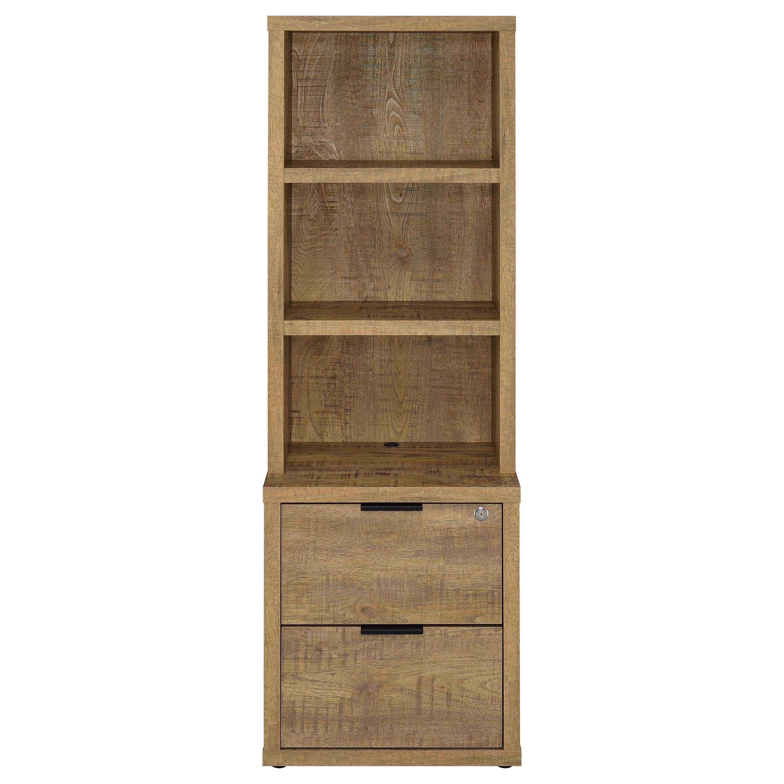 Westpark 3-Shelf Bookcase with USB Charging - Mango - Image 2