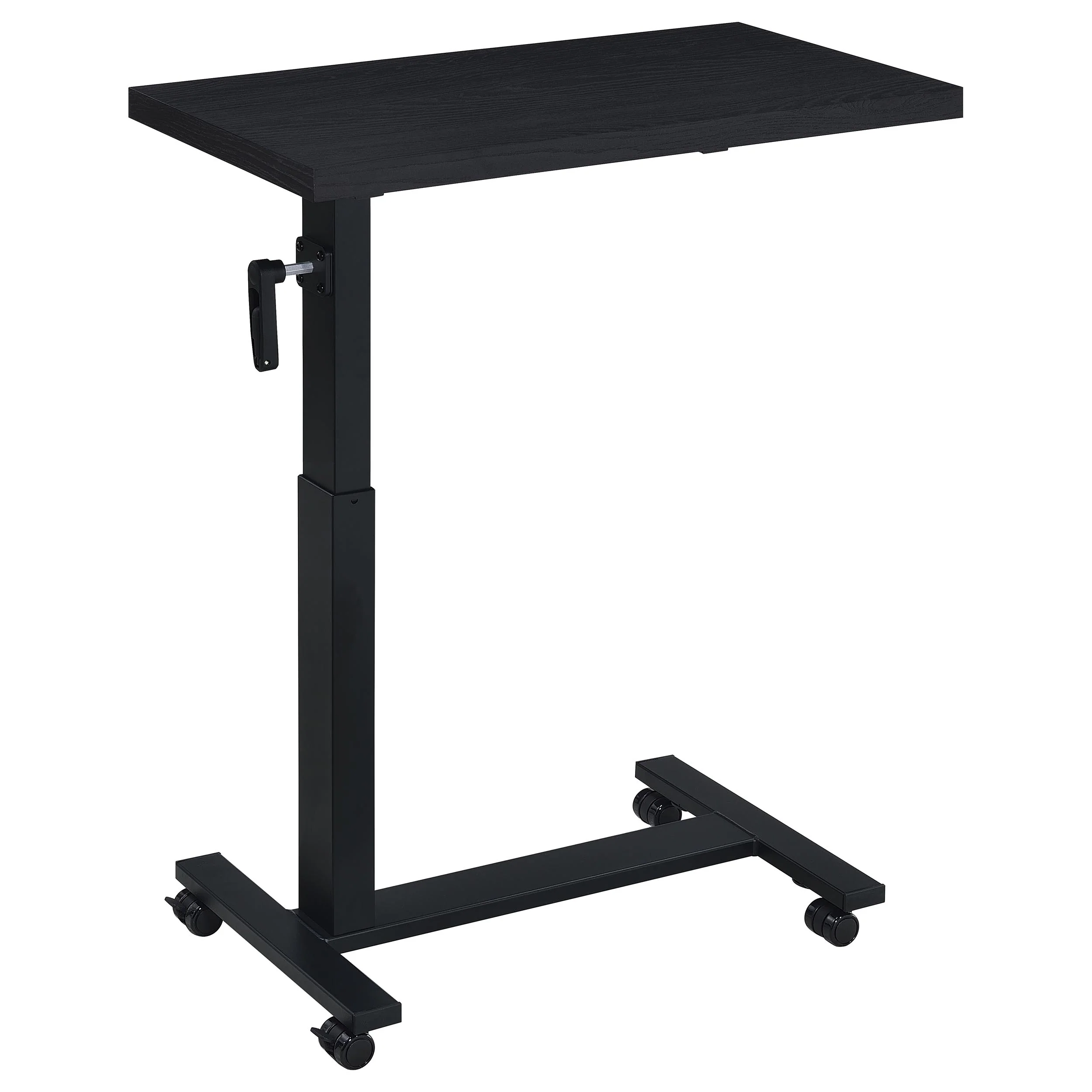 Westpark Height Adjustable Mobile Bedroom C-Table Black - Image 2