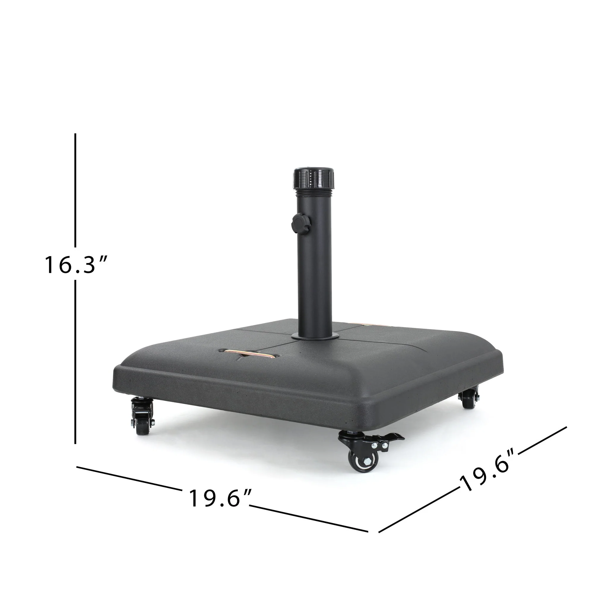 Wheelie - Stylish Square Umbrella Base With Stainless Steel Pole Handle - Image 14