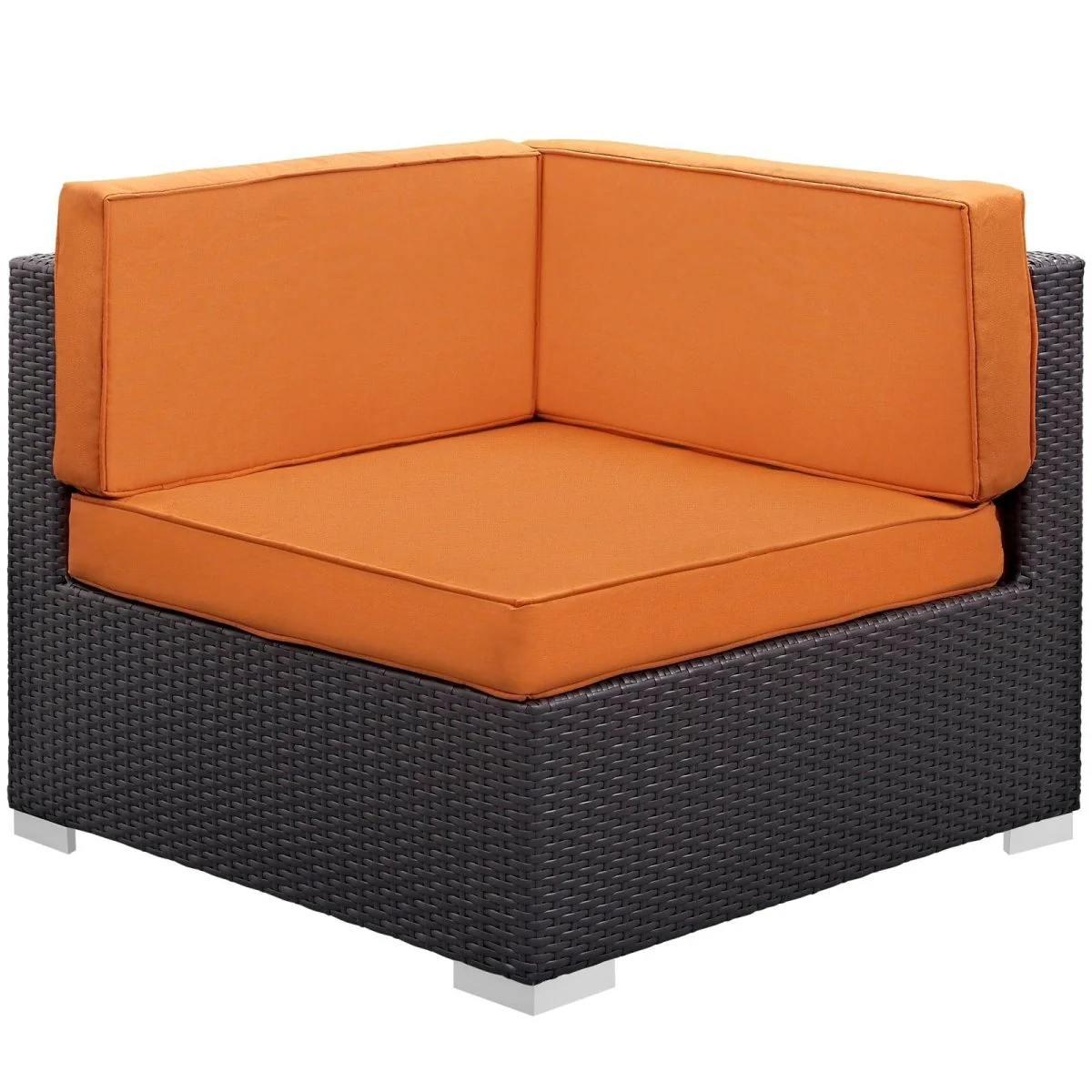 Wicker Outdoor Corner and Middle Chair Set for Patio, Deck and Garden Seating - Image 12
