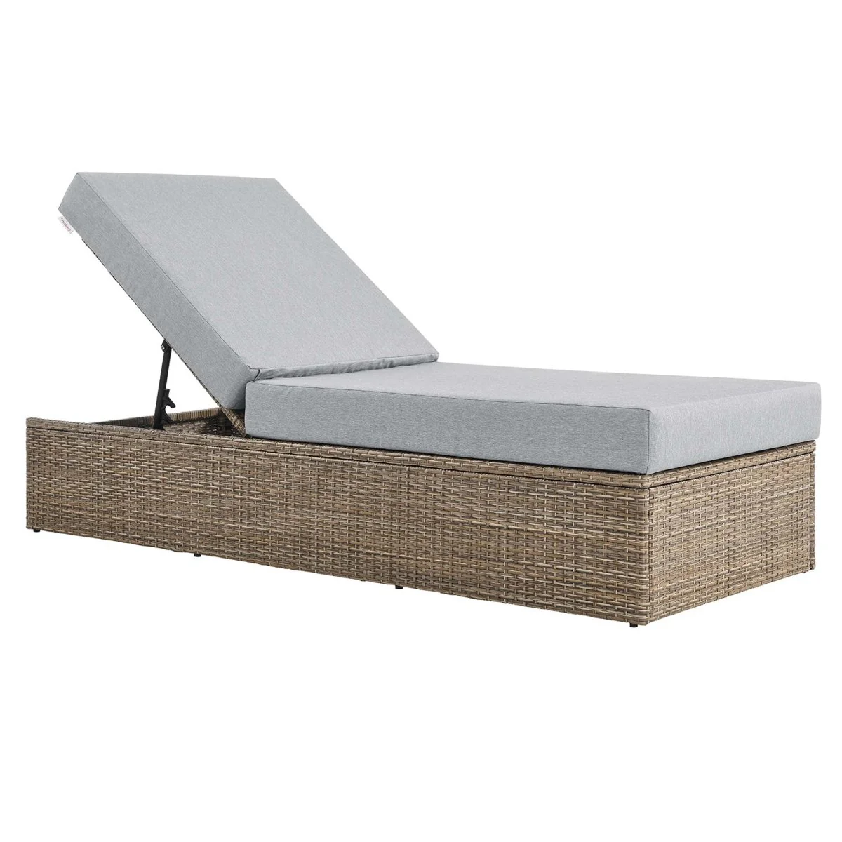 Wicker Rattan Outdoor Chaise Lounge Chair with Cushion, Durable Patio Seating - Image 11