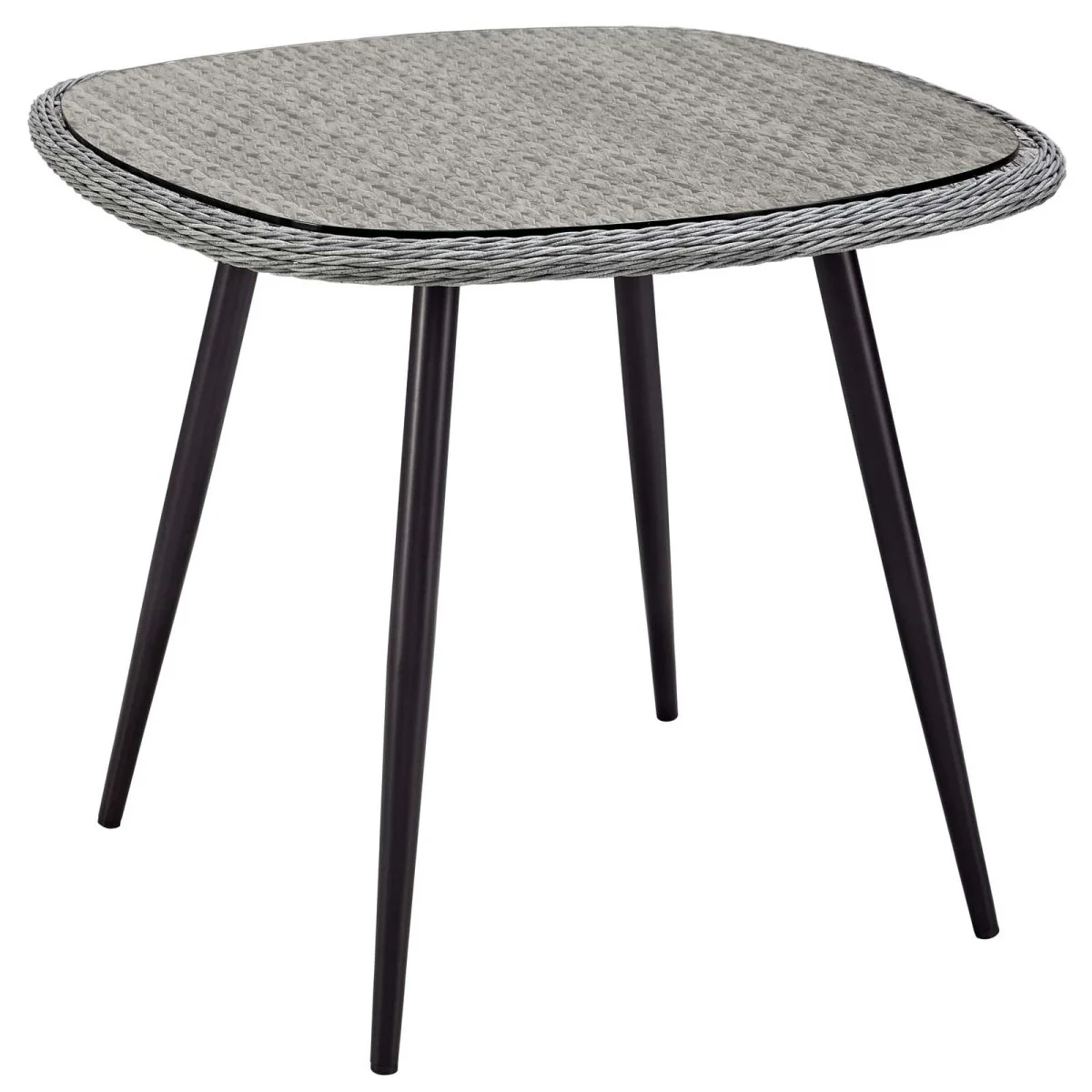 Wicker Rattan Outdoor Dining Set with Dining Table and Chairs for Patio - Image 4