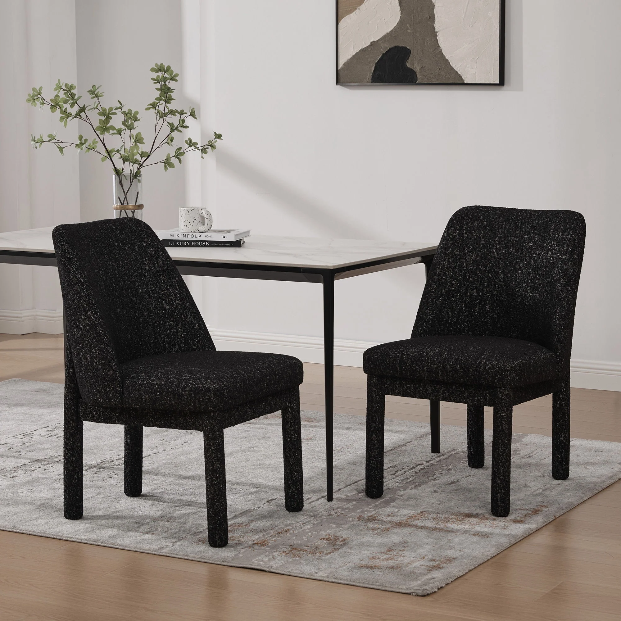 Wide Minimalist Dining Chair - Image 42
