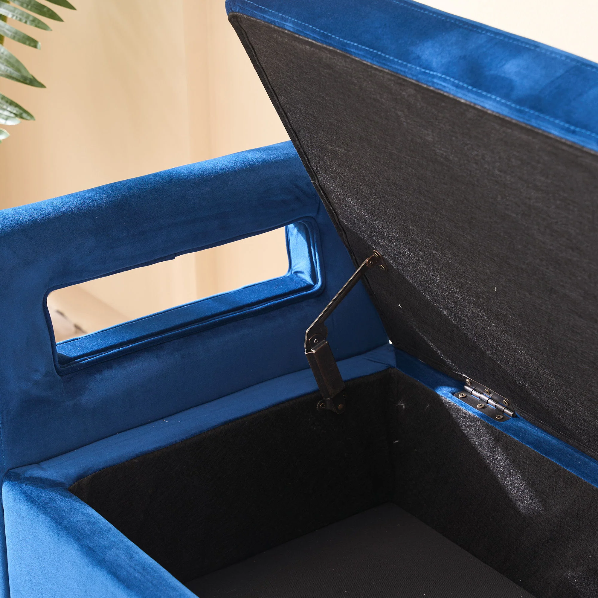 Wide Storage Soft Ottoman Bench With Armrests - Image 20
