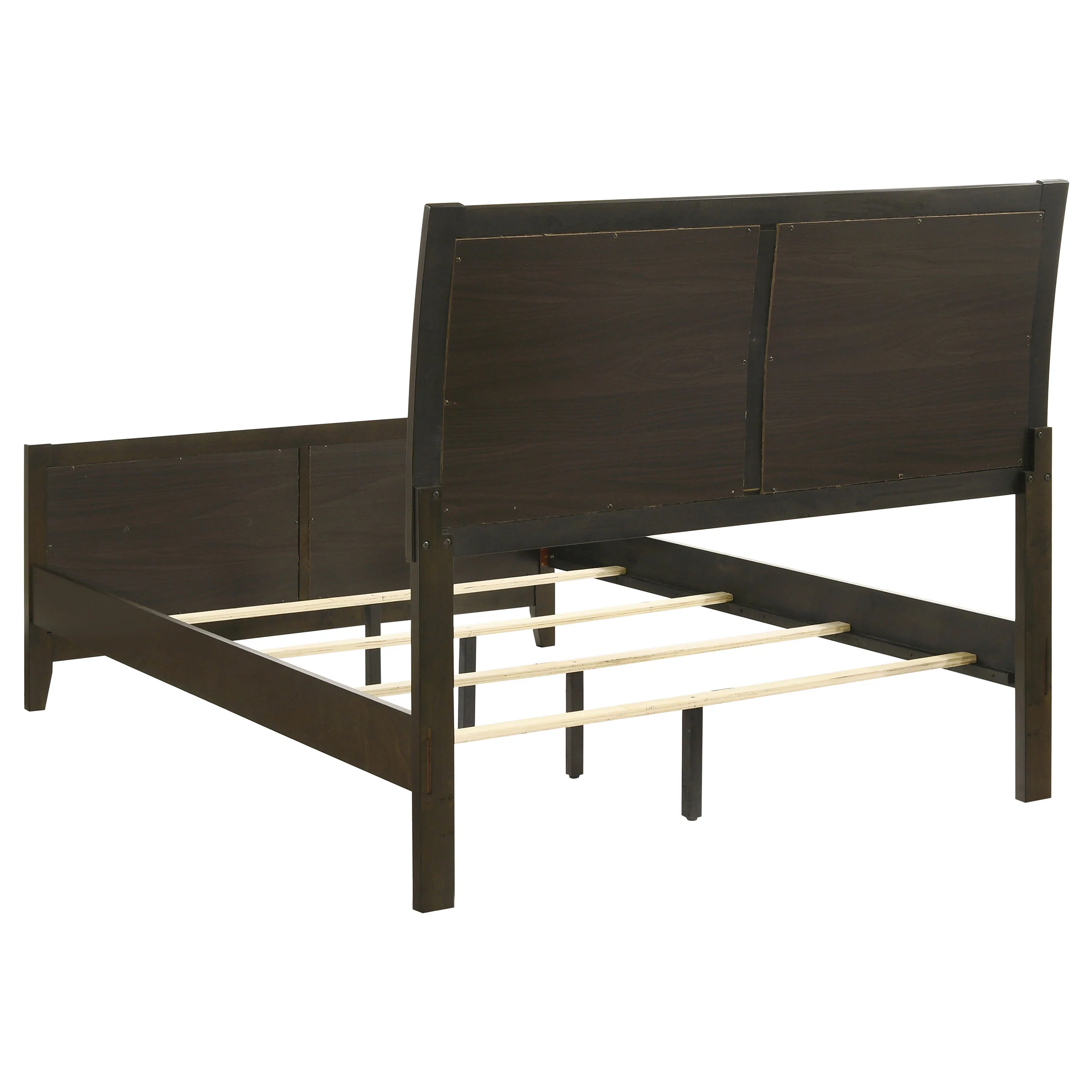 Wilkes 51-Inch Upholstered Full Bed Dark Cocoa - Image 2