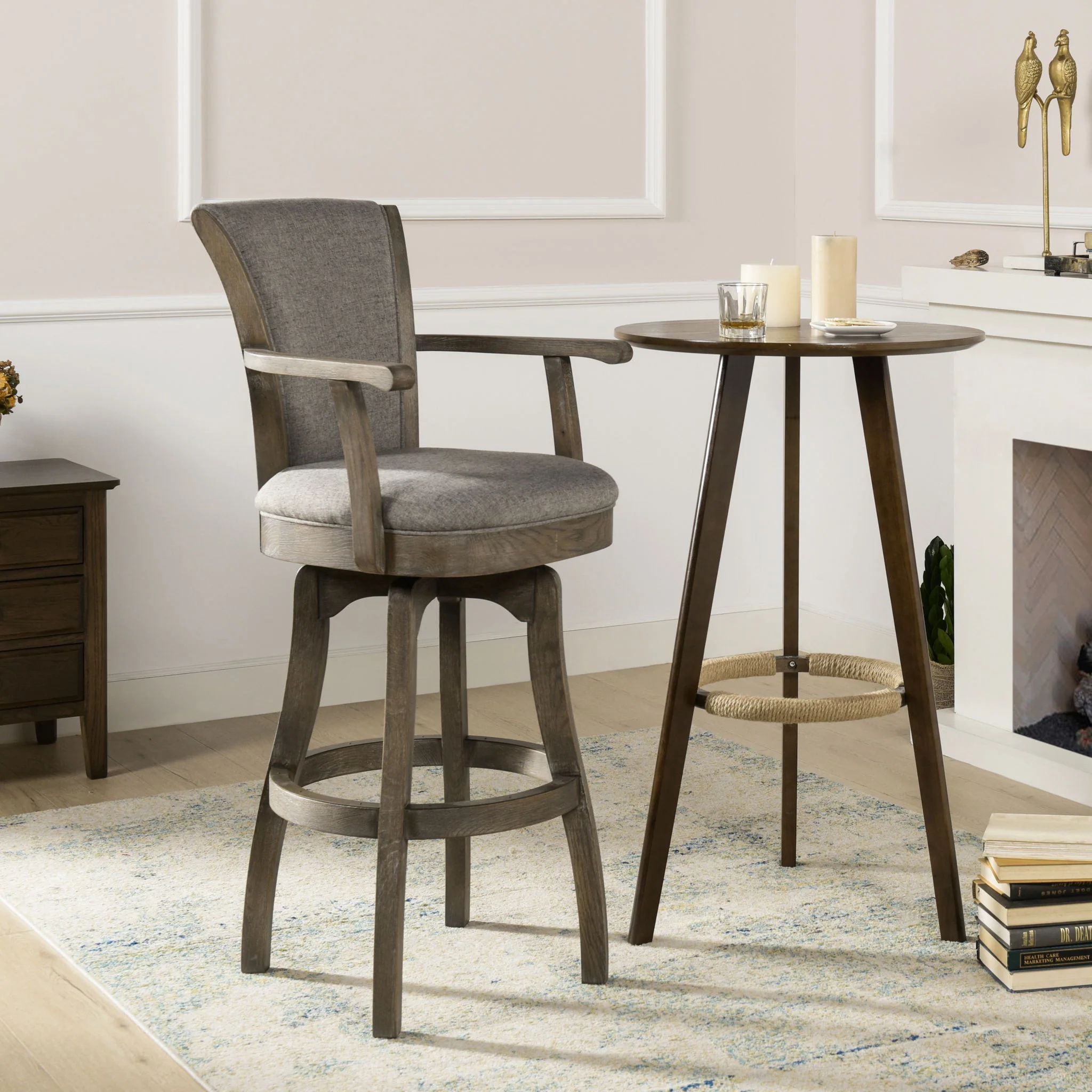 Williams - Swivel Bar Stool With Armrests - Image 3