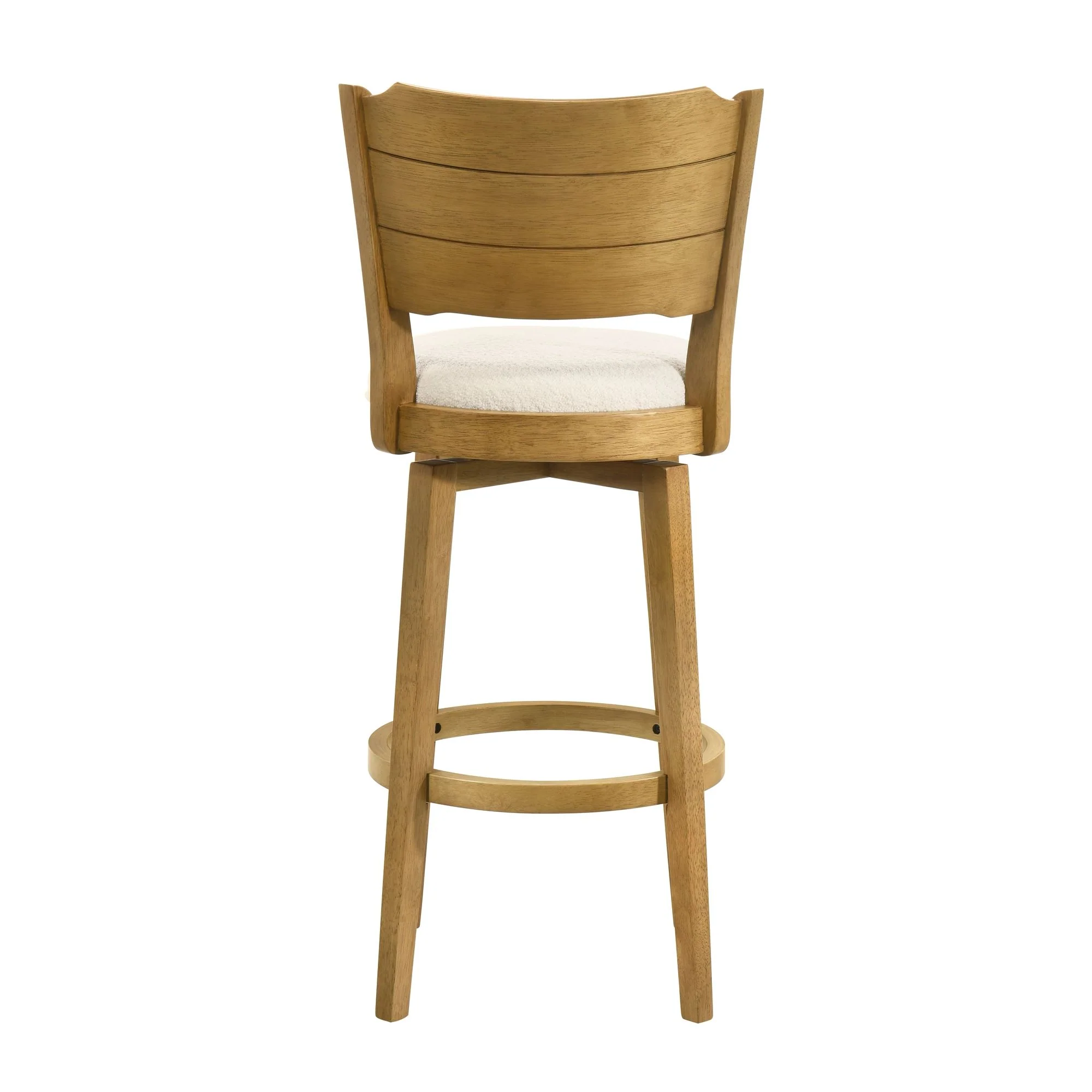 Winsley - Coastal Modern Swivel Wood Bar Height Kitchen Bar Stool - Image 19