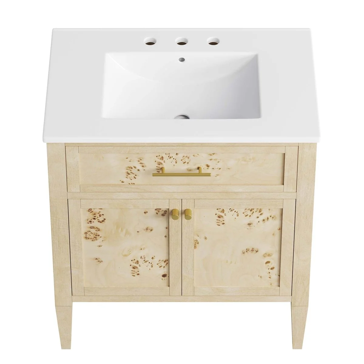 Wood Bathroom Vanity Cabinet with Countertop and Storage, Multiple Configurations - Image 142