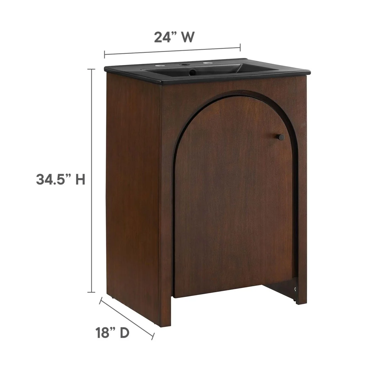 Wood Bathroom Vanity Collection with Ceramic Sink for Single and Double Use - Image 25