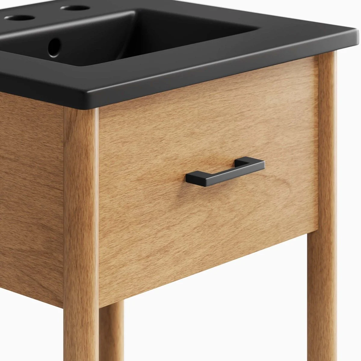 Wood Bathroom Vanity with Sink — Elegant Solid Wood Vanity Cabinet for Bathrooms - Image 146