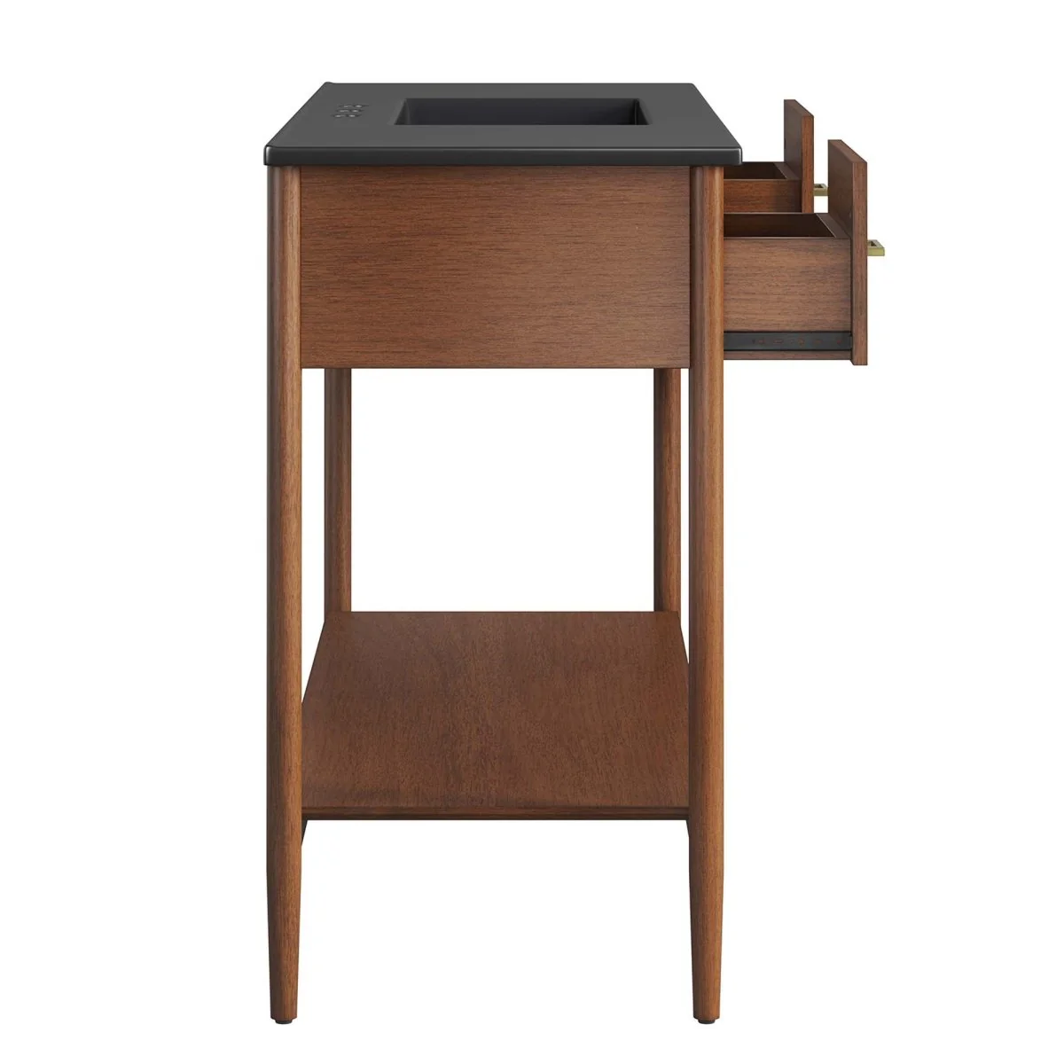Wood Bathroom Vanity with Sink — Elegant Solid Wood Vanity Cabinet for Bathrooms - Image 96
