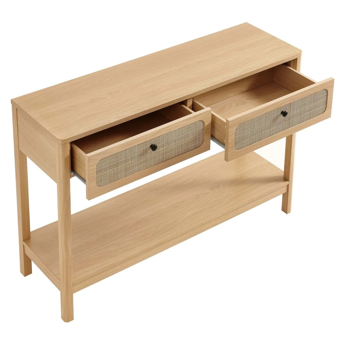 Wood Console Table with Drawers and Shelf – 47 Inch - Image 17