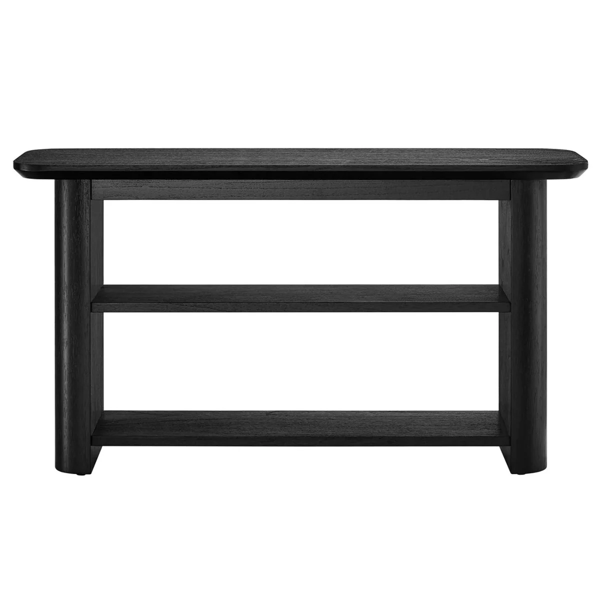 Wood Console Table with Open Shelves – 57 Inch - Image 5