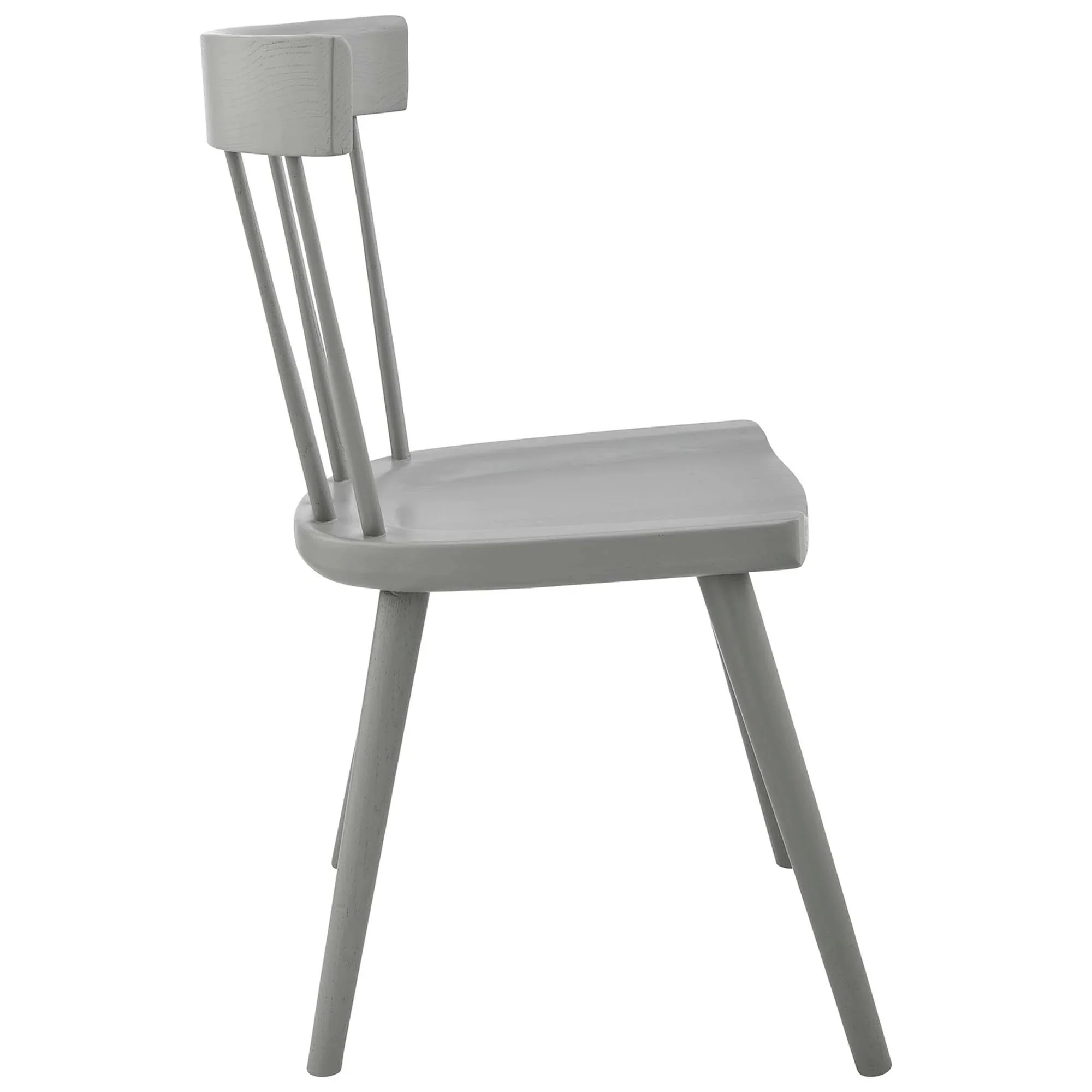 Wood Spindle Dining Side Chairs Set of 2 – Natural Wood - Image 21