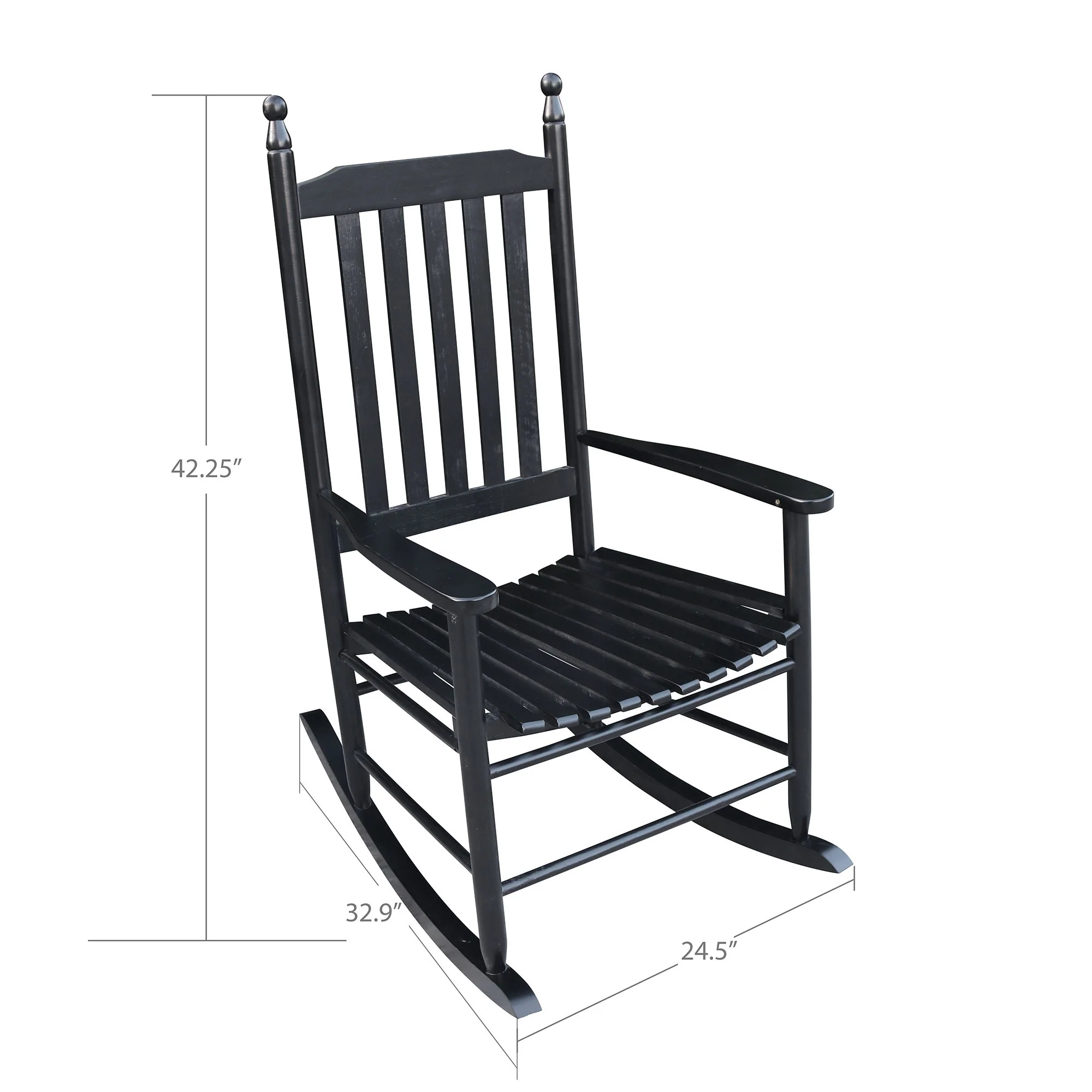 Wooden Porch Rocker Chair, Without Mat - Image 11