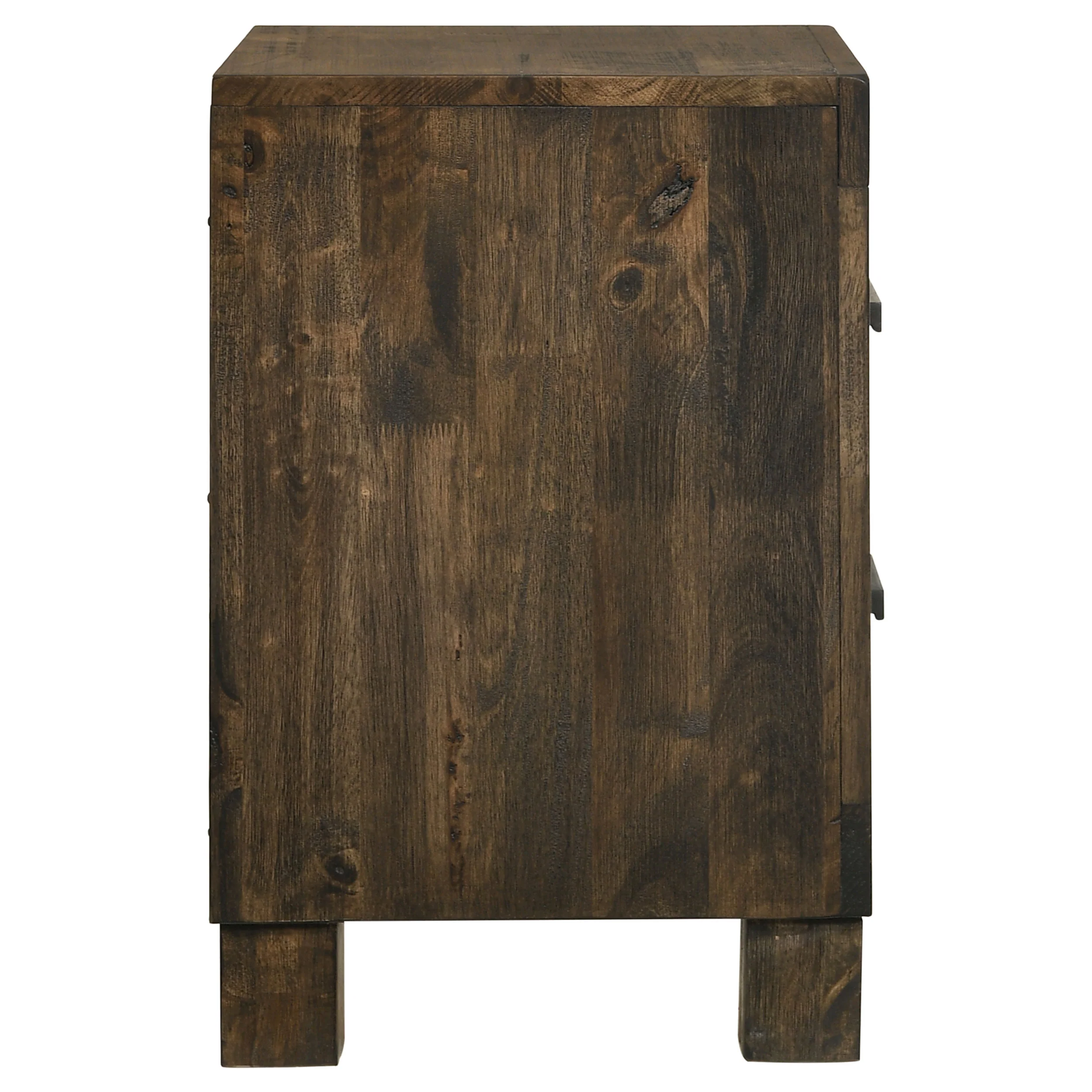 Woodmont 2-Drawer Nightstand in Rustic Golden Brown - Image 8