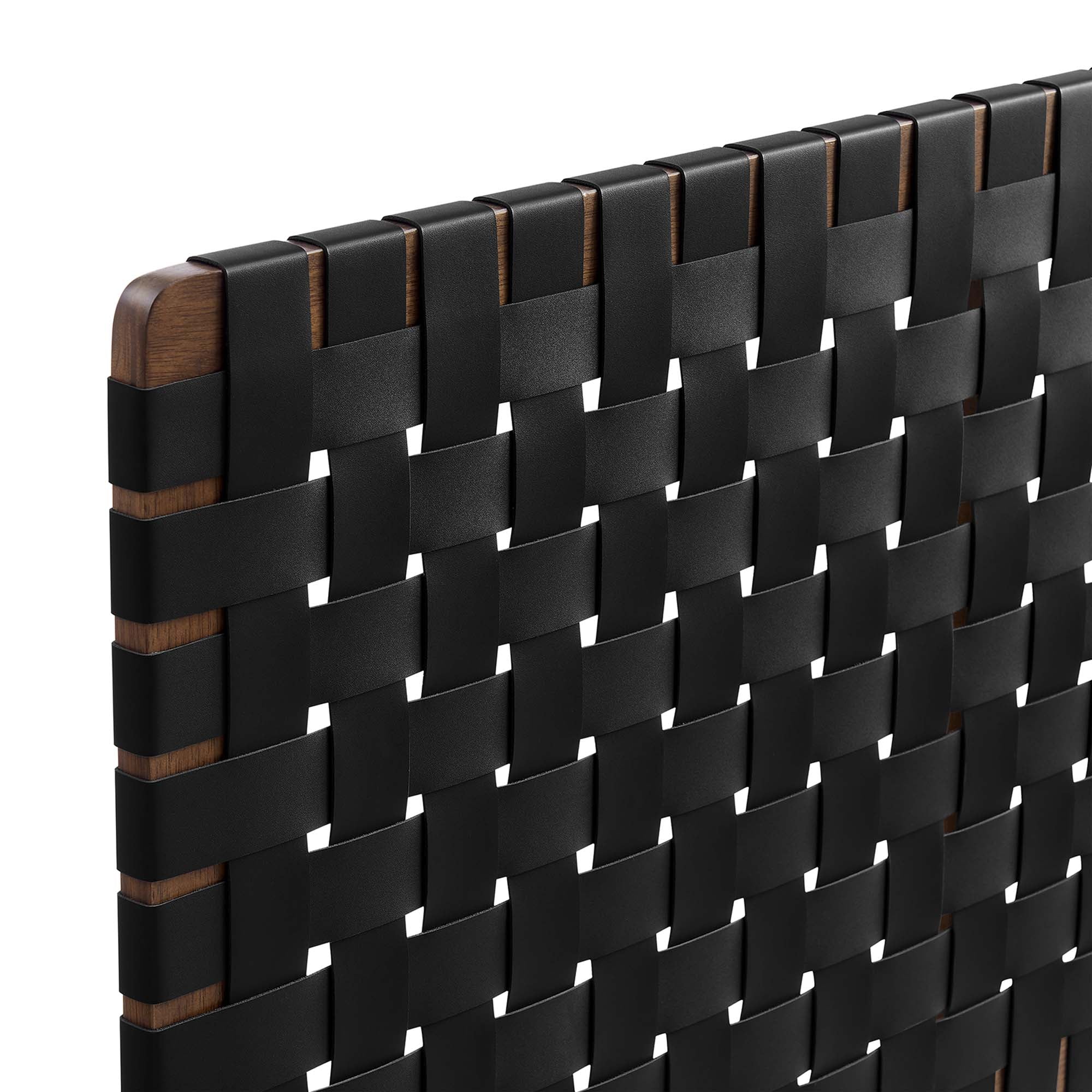 Woven Vegan Leather Upholstered Headboard - Image 69