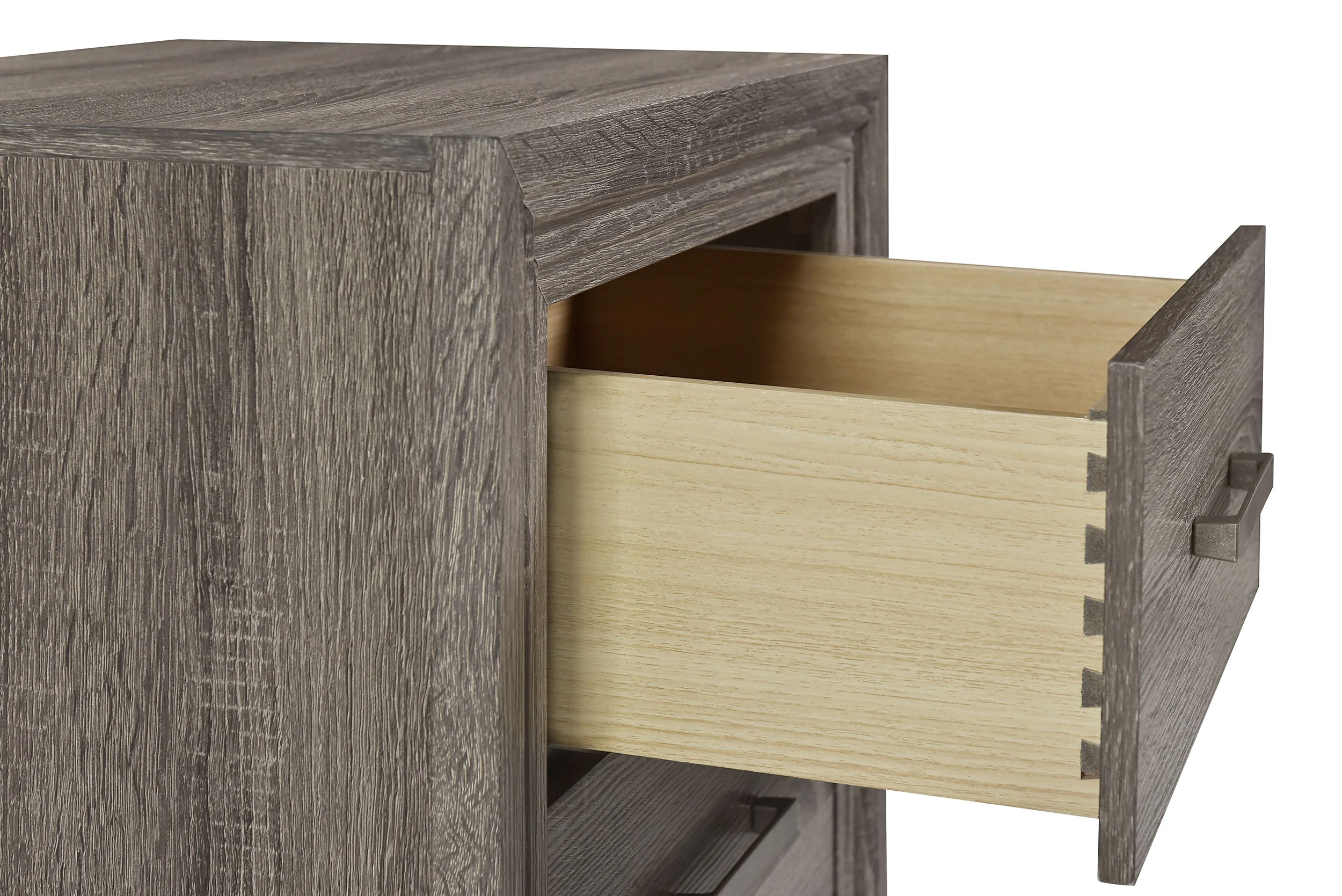 Wright 2-Drawer Nightstand - Brown Oak - Image 13