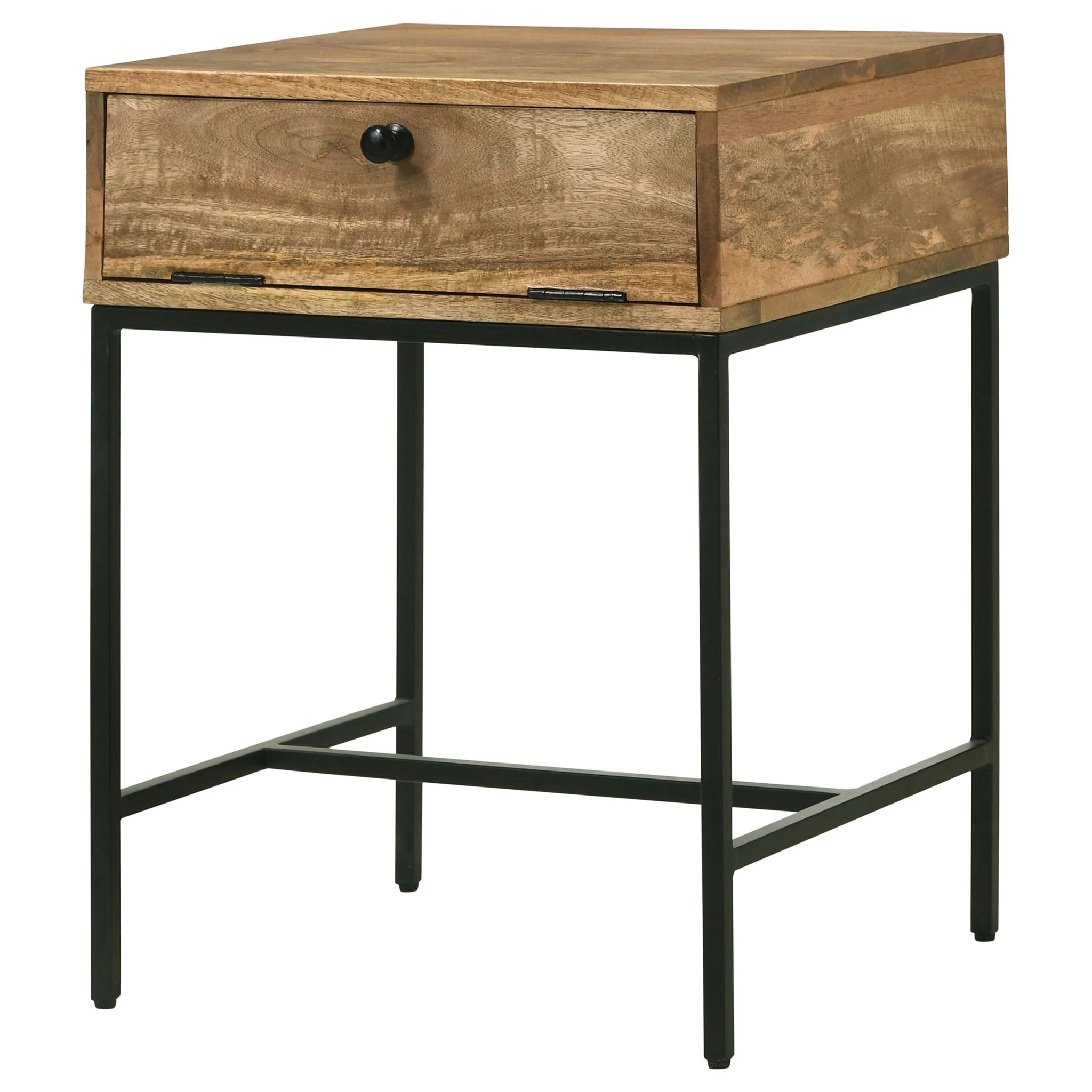Wyrik - Rectangular Side End Table - Honey - Image 2