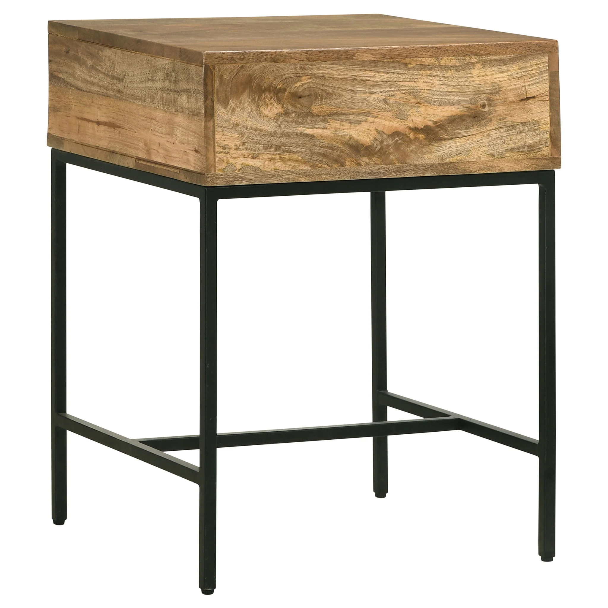 Wyrik - Rectangular Side End Table - Honey - Image 8