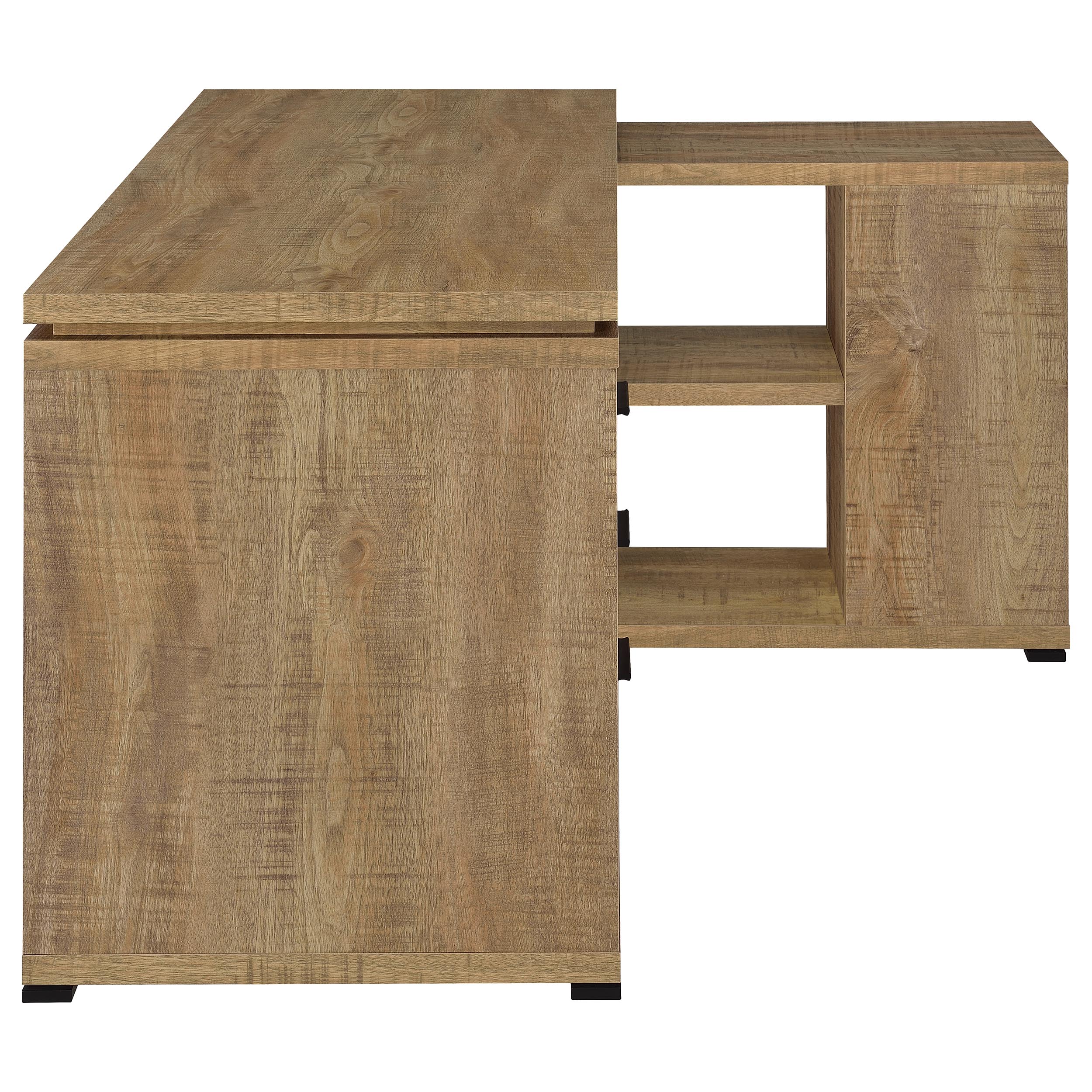 Yvette 60-Inch L-Shape Computer Desk in Mango - Image 2