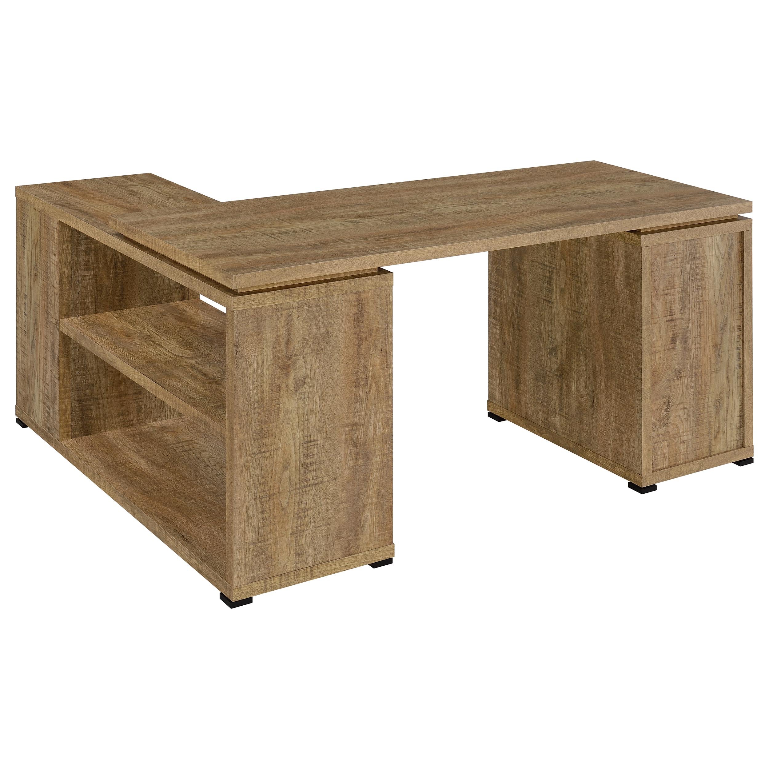 Yvette 60-Inch L-Shape Computer Desk in Mango - Image 6