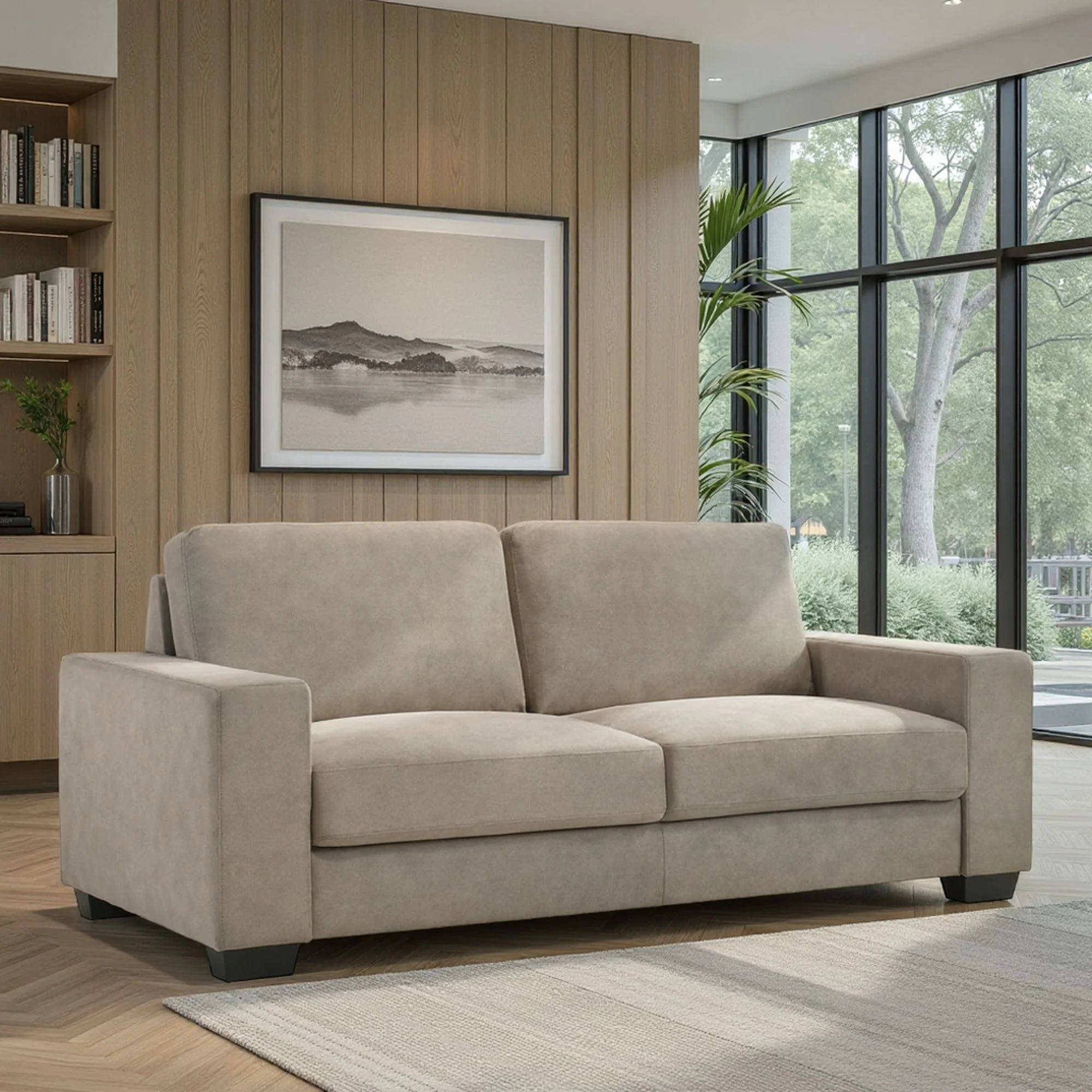 Yvonne - Fabric Sofa With Track Arms - Image 6